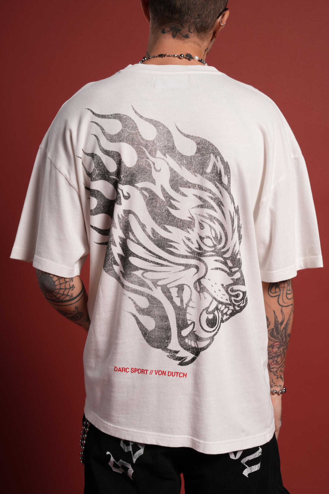 Von Darc Premium Oversized Tee in Cream