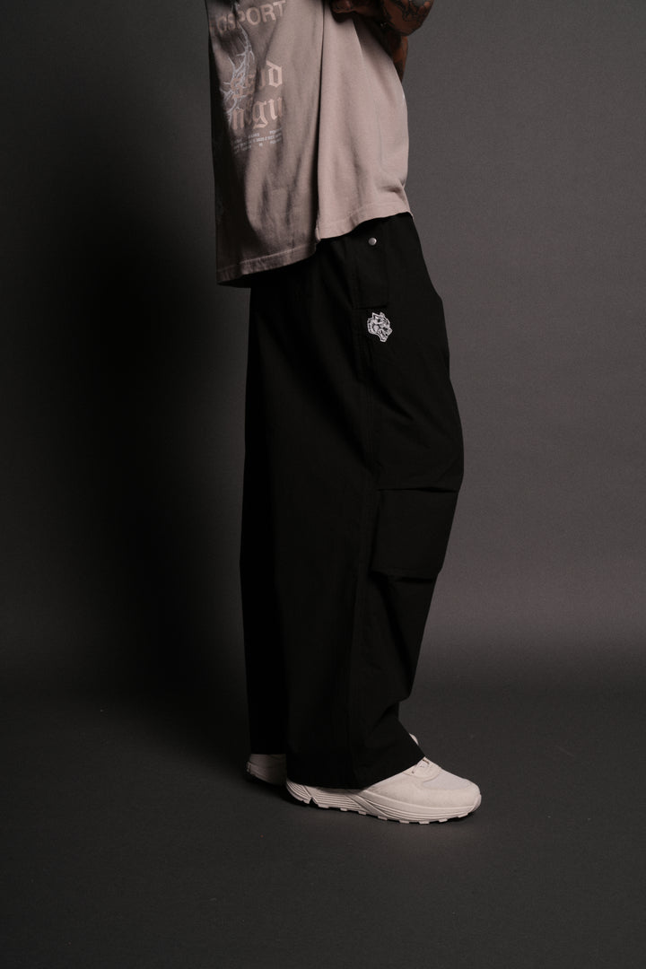 Wolf Chopper Unisex Haven Pants in Black