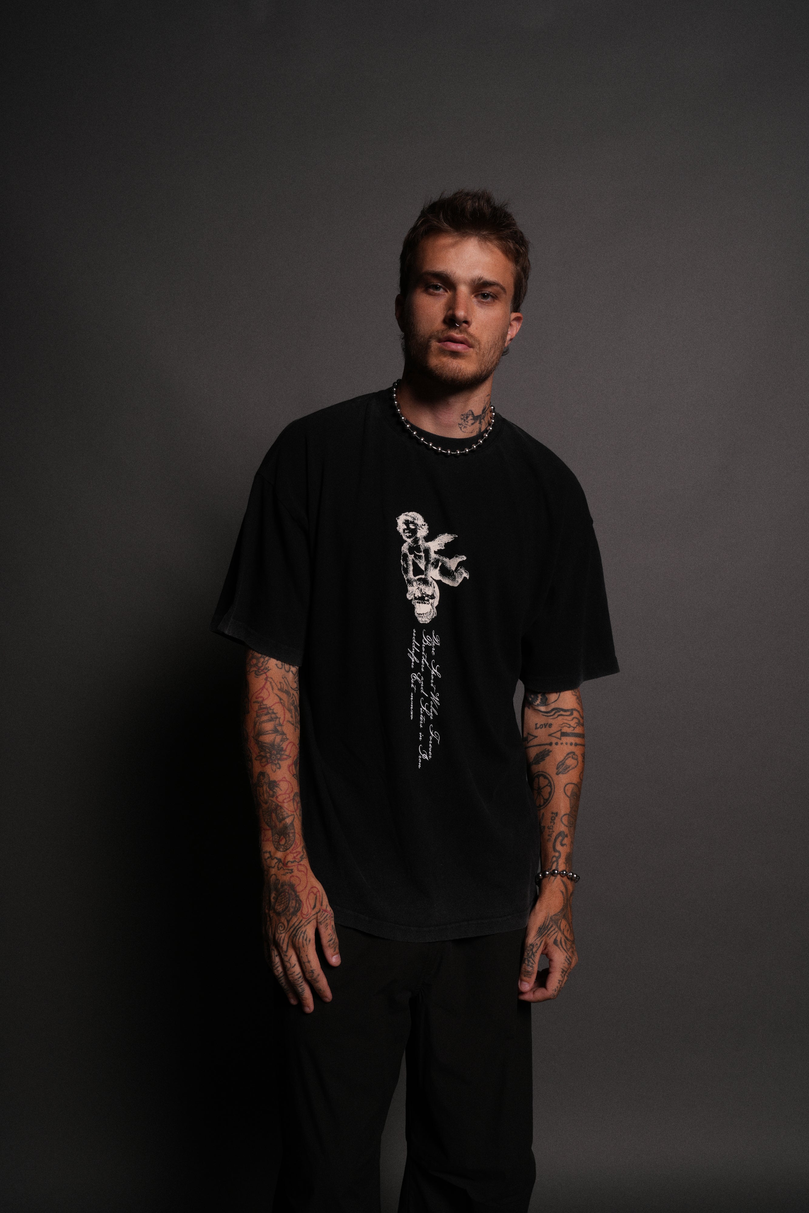 Our Virtue Oversized "Premium" Unisex Tee in Black