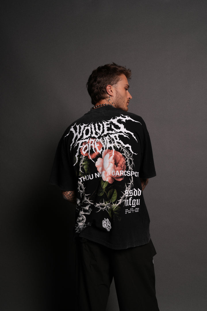Our Virtue Oversized "Premium" Unisex Tee in Black