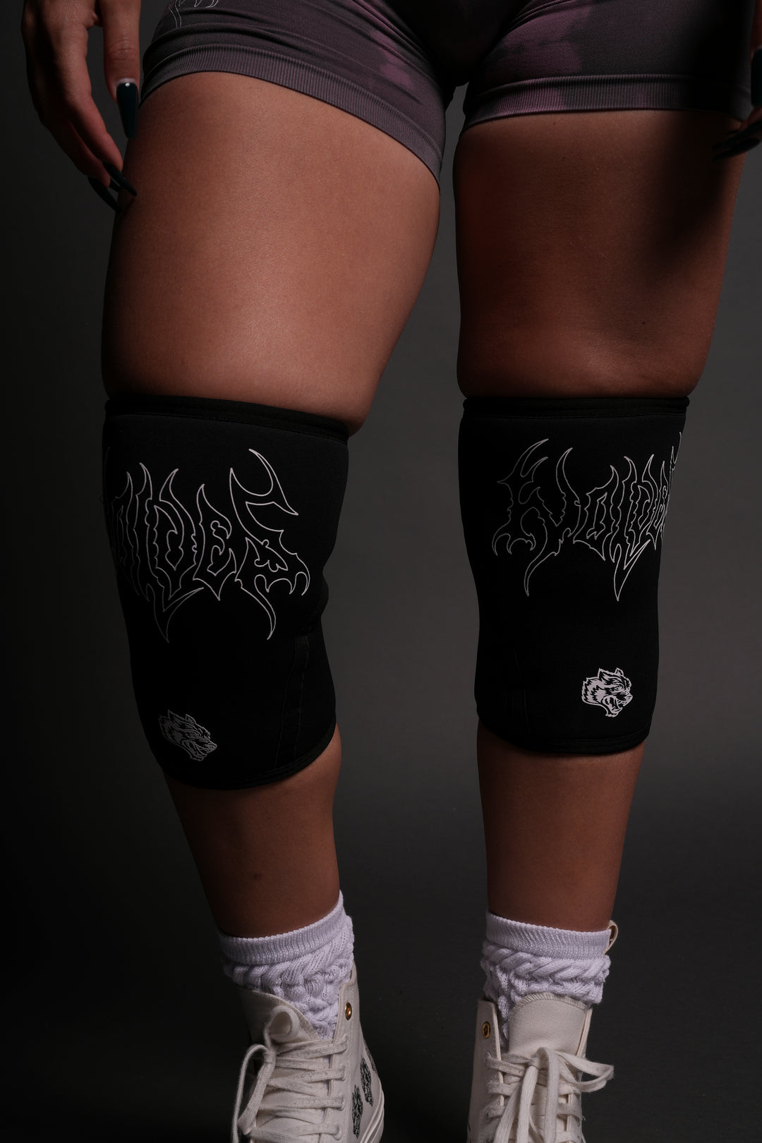 Metal Knee Sleeves in Black