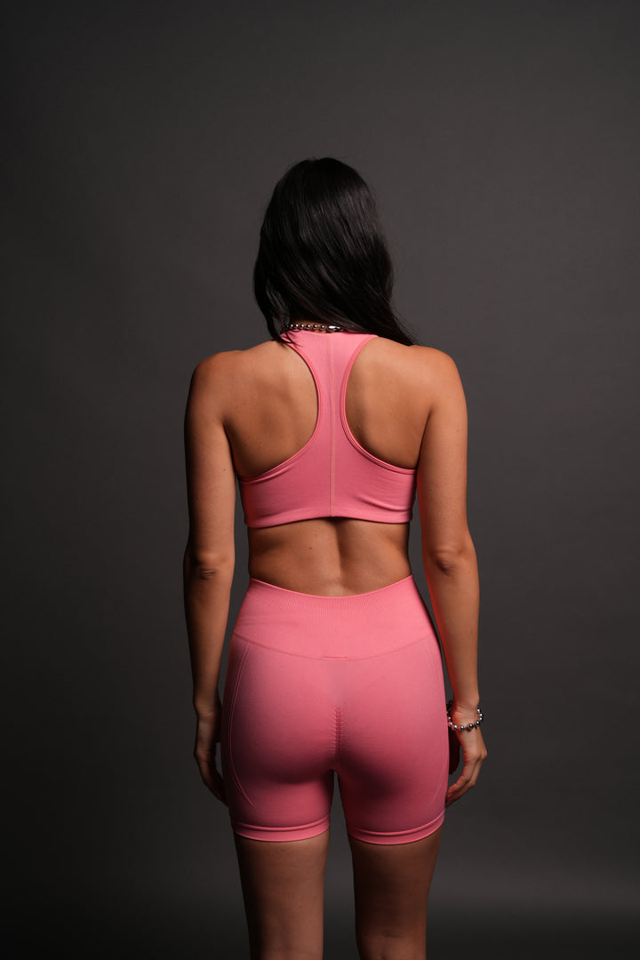 Chopper "Everson" Seamless Twist Bra in Frosted Rose