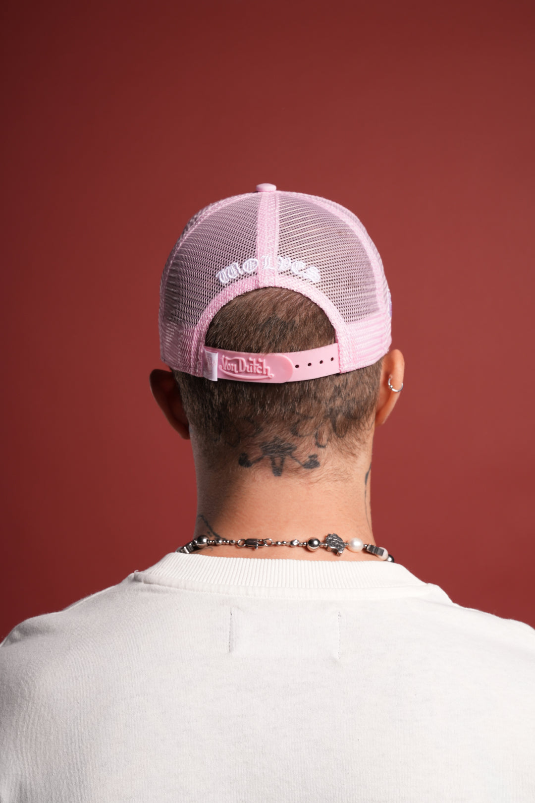 DSVD Collab Trucker Hat in DSVD Bubblegum Camo