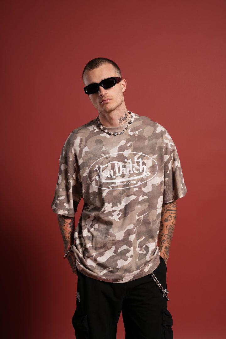 DSVD Legacy Premium Oversized Tee in DSVD Green Camo