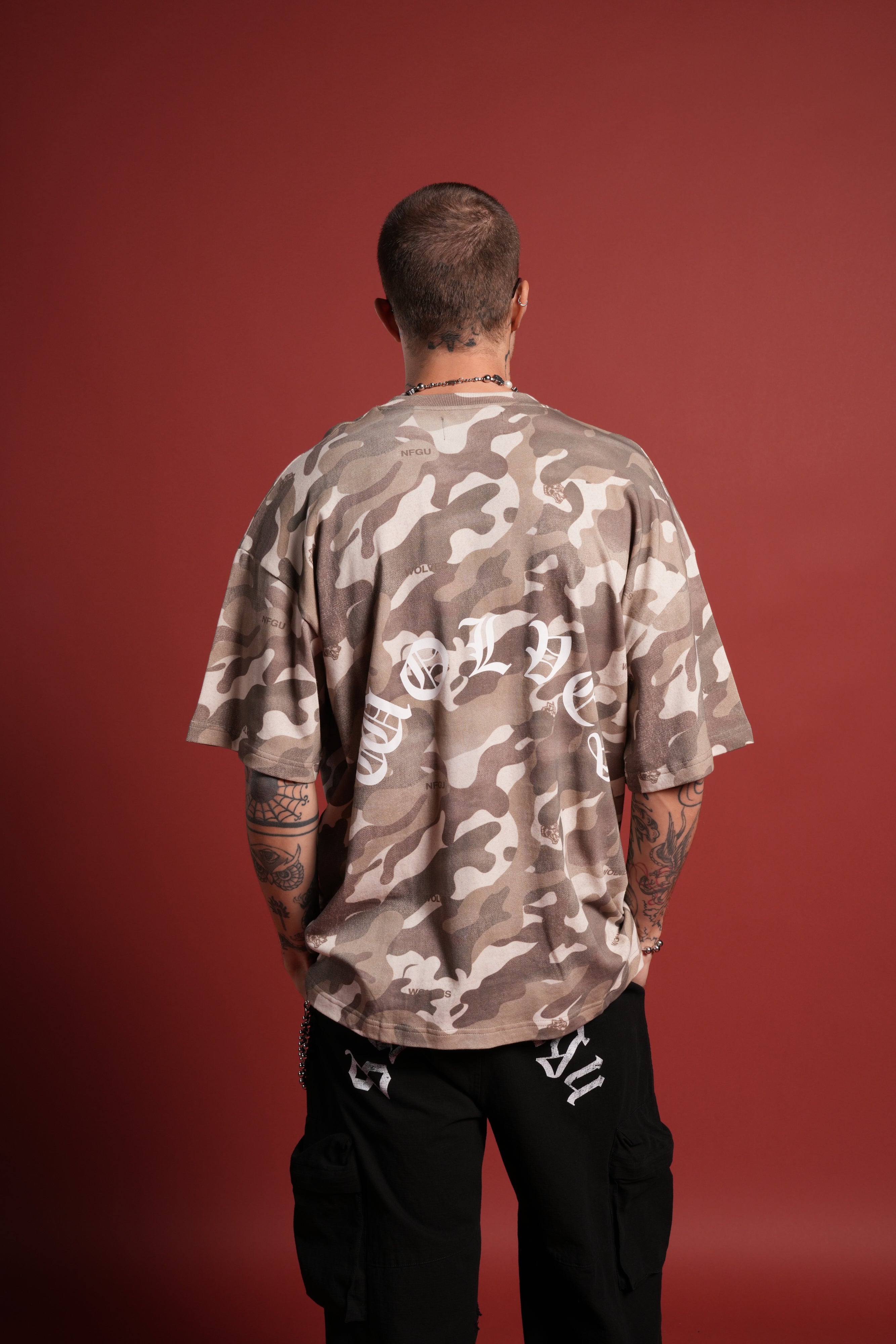 DSVD Legacy Premium Oversized Tee in DSVD Green Camo