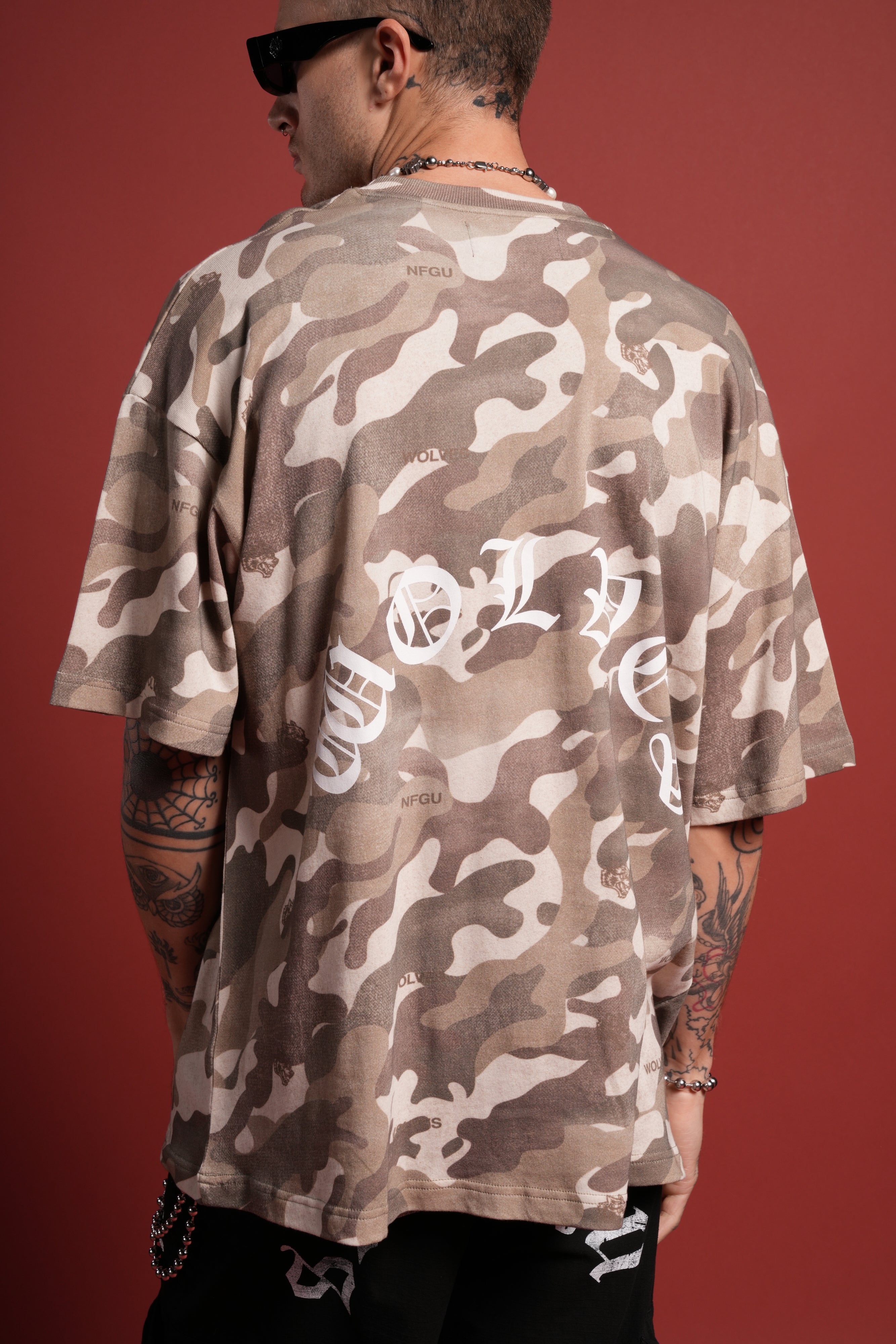 DSVD Legacy Premium Oversized Tee in DSVD Green Camo