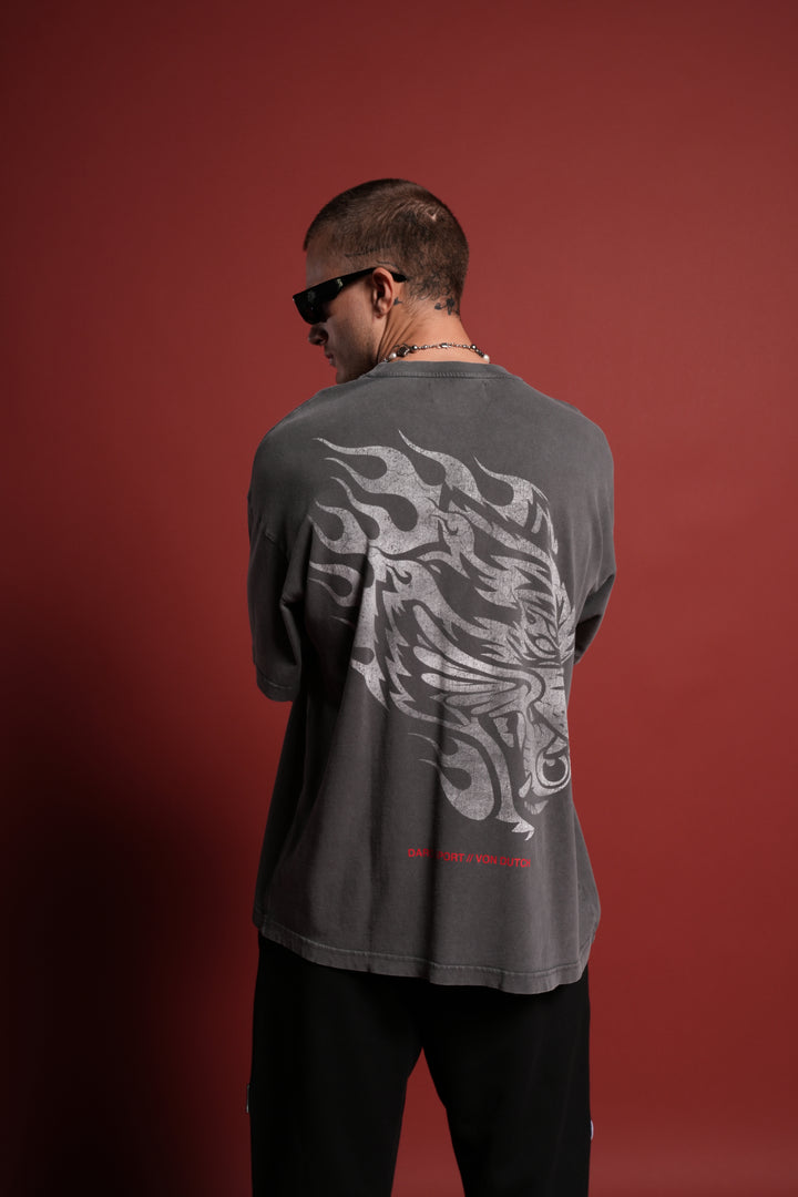 Von Darc Premium Oversized Tee in Wolf Gray