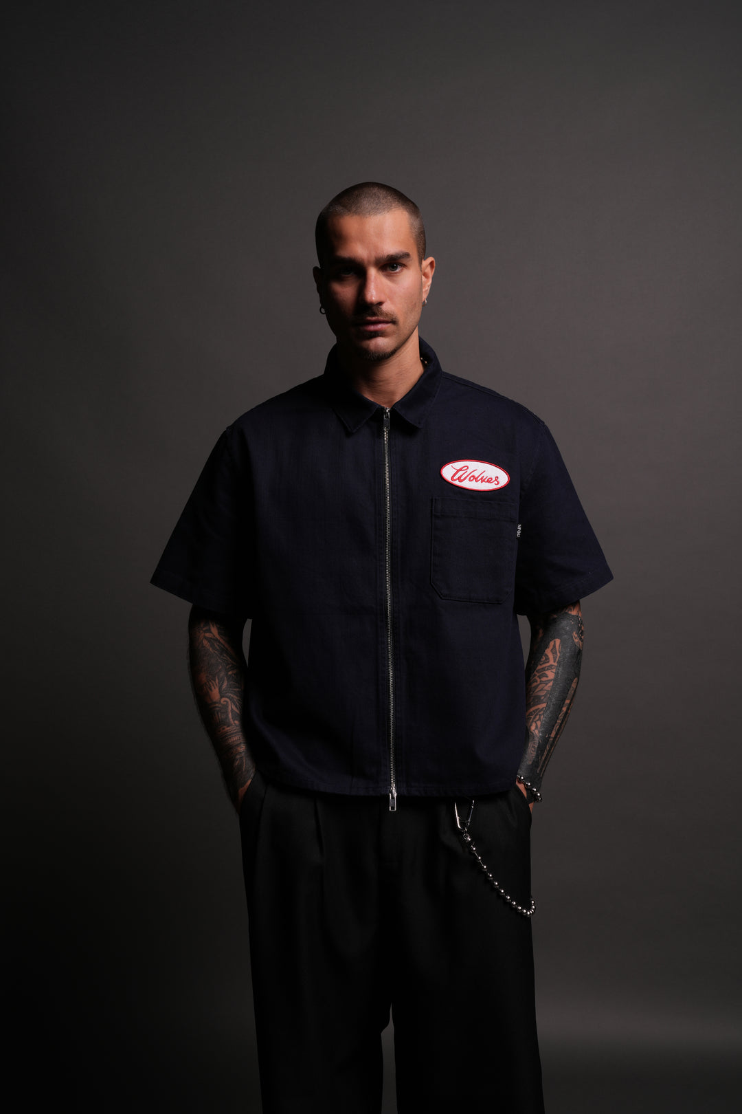 Our Lane Vince Shirt in Navy