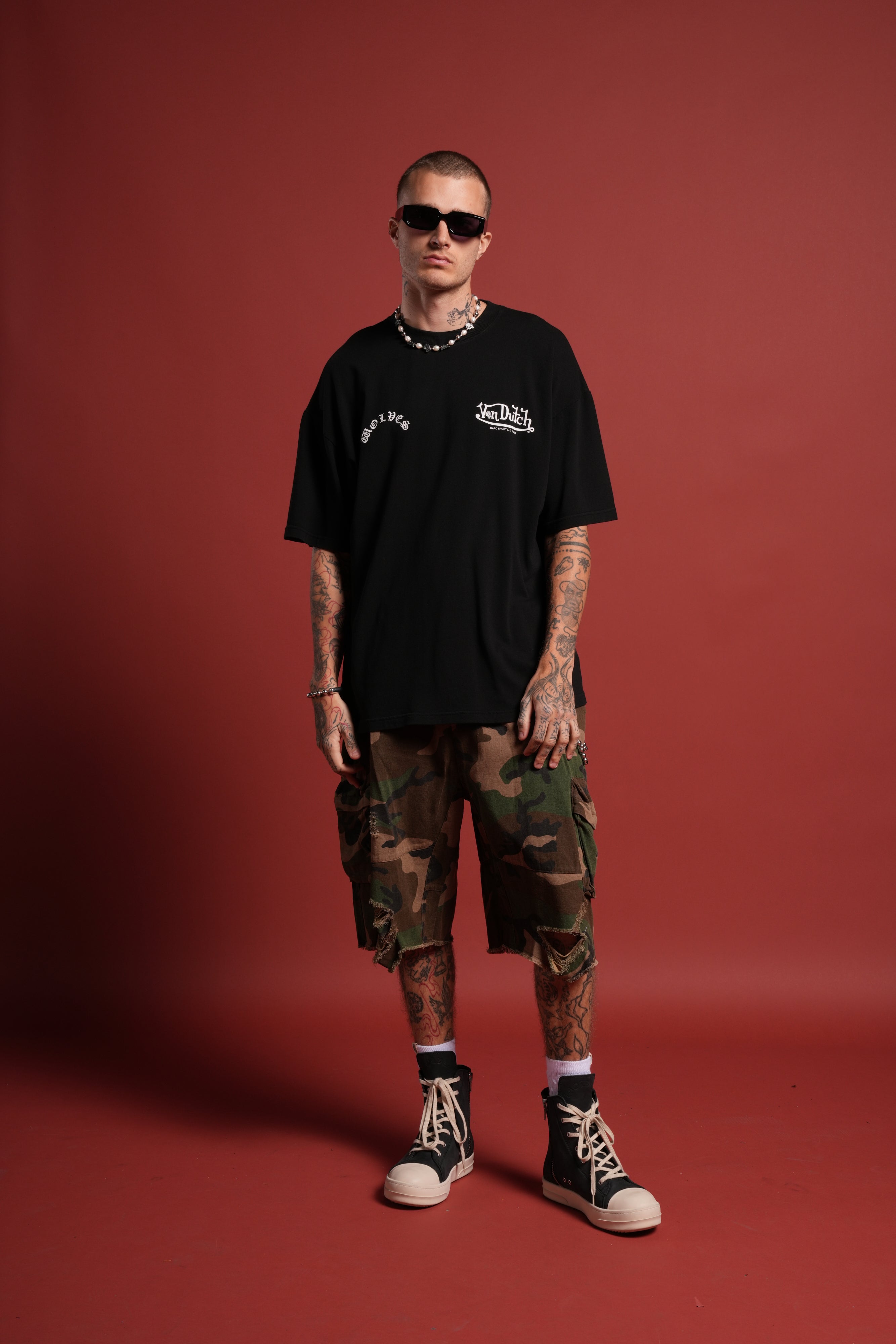 Von Darc Premium Oversized Tee in Black