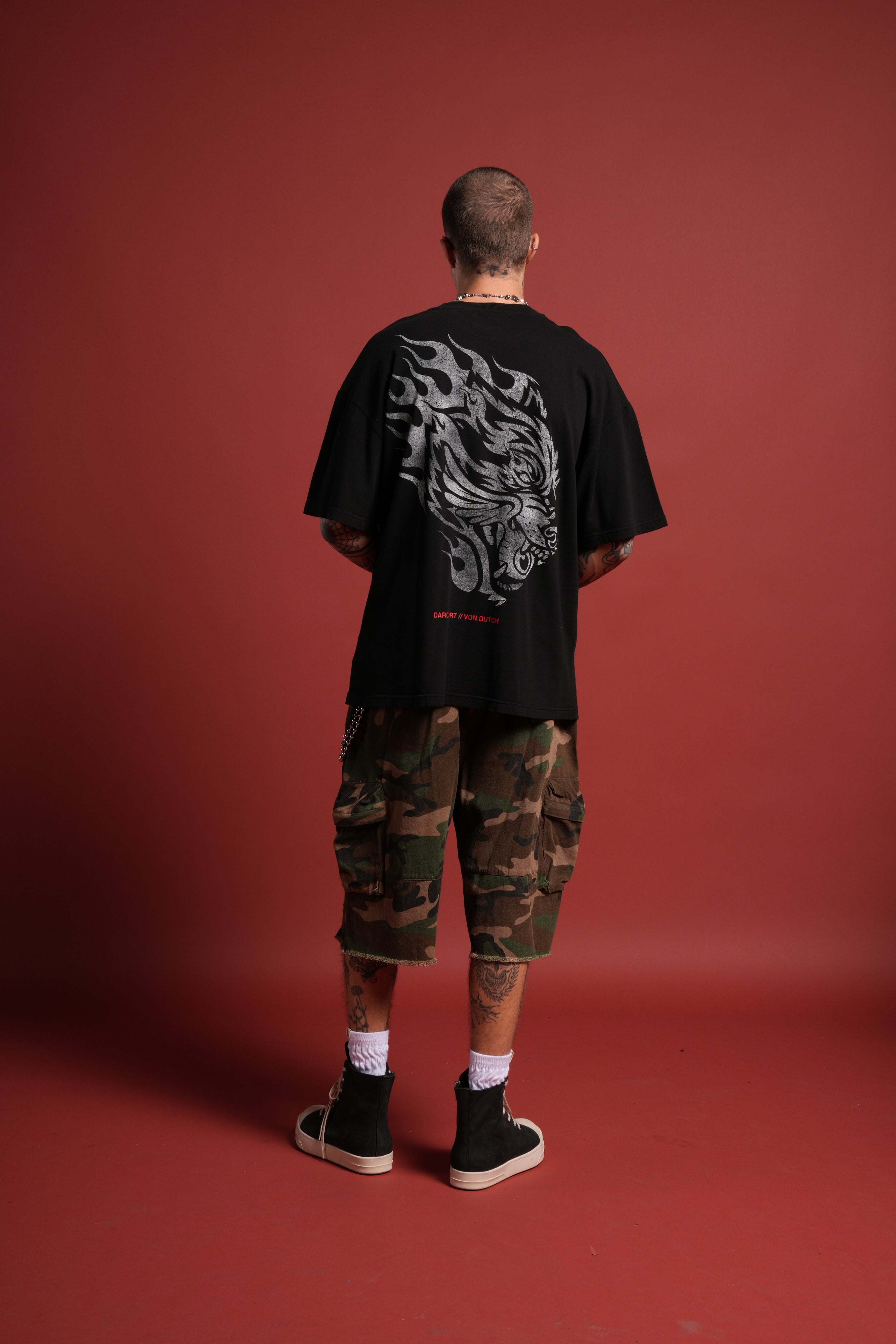 Von Darc Premium Oversized Tee in Black