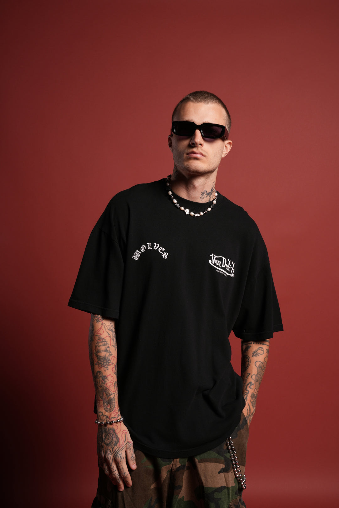 Von Darc Premium Oversized Tee in Black