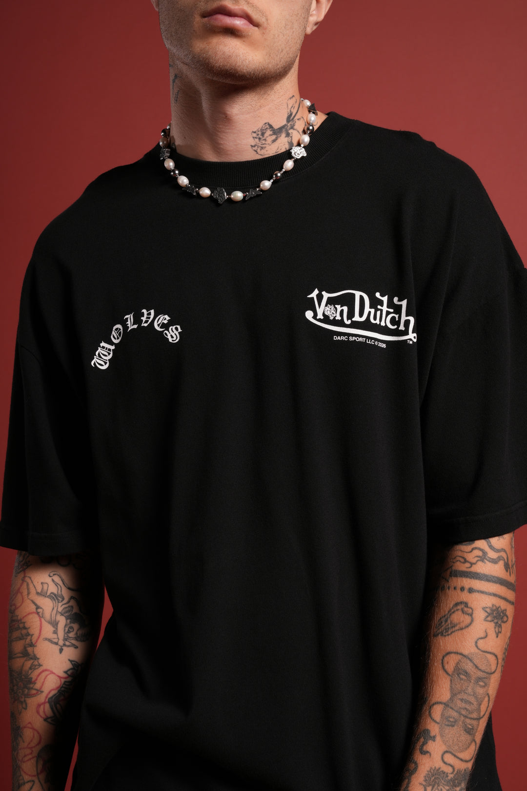 Von Darc Premium Oversized Tee in Black