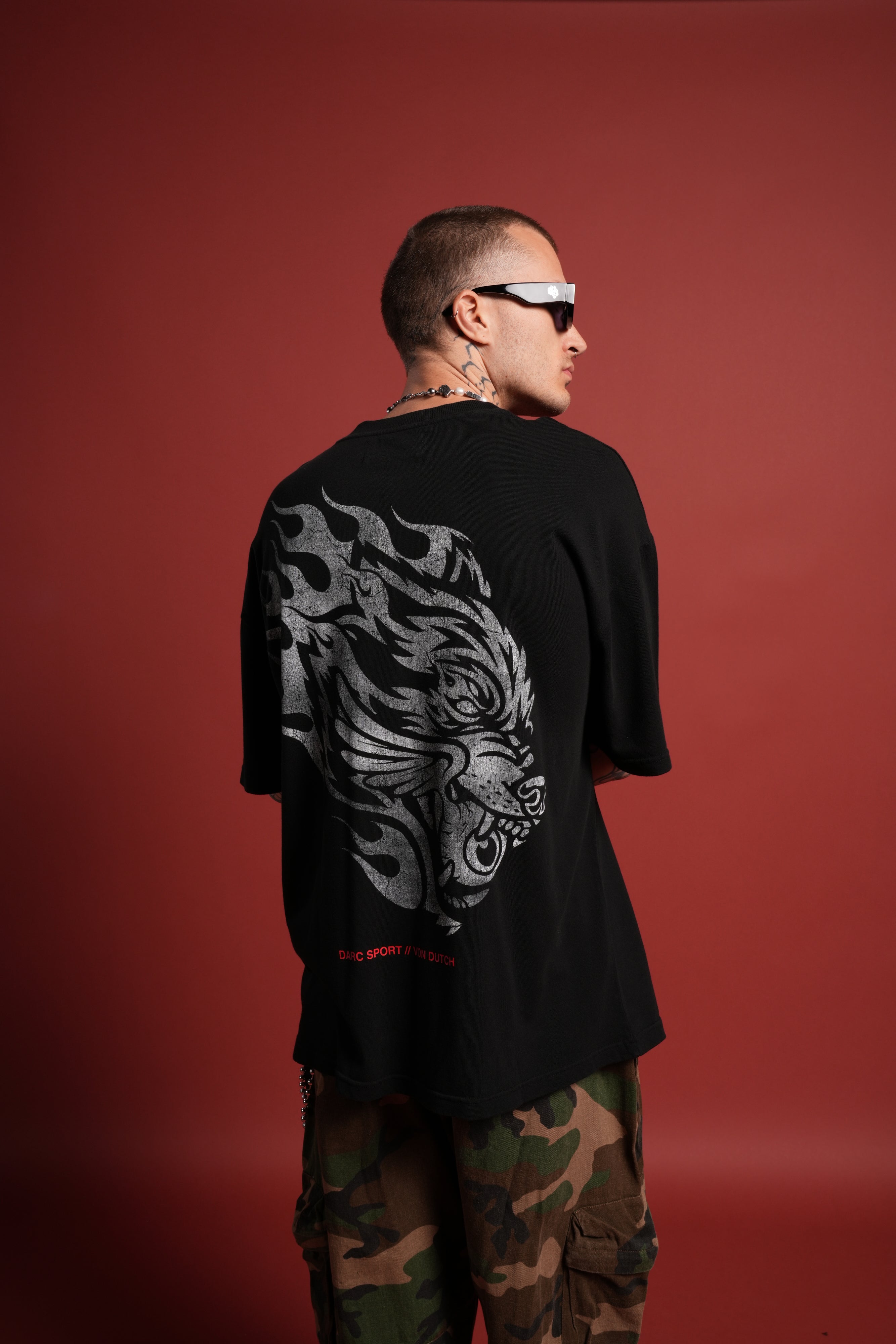 Von Darc Premium Oversized Tee in Black