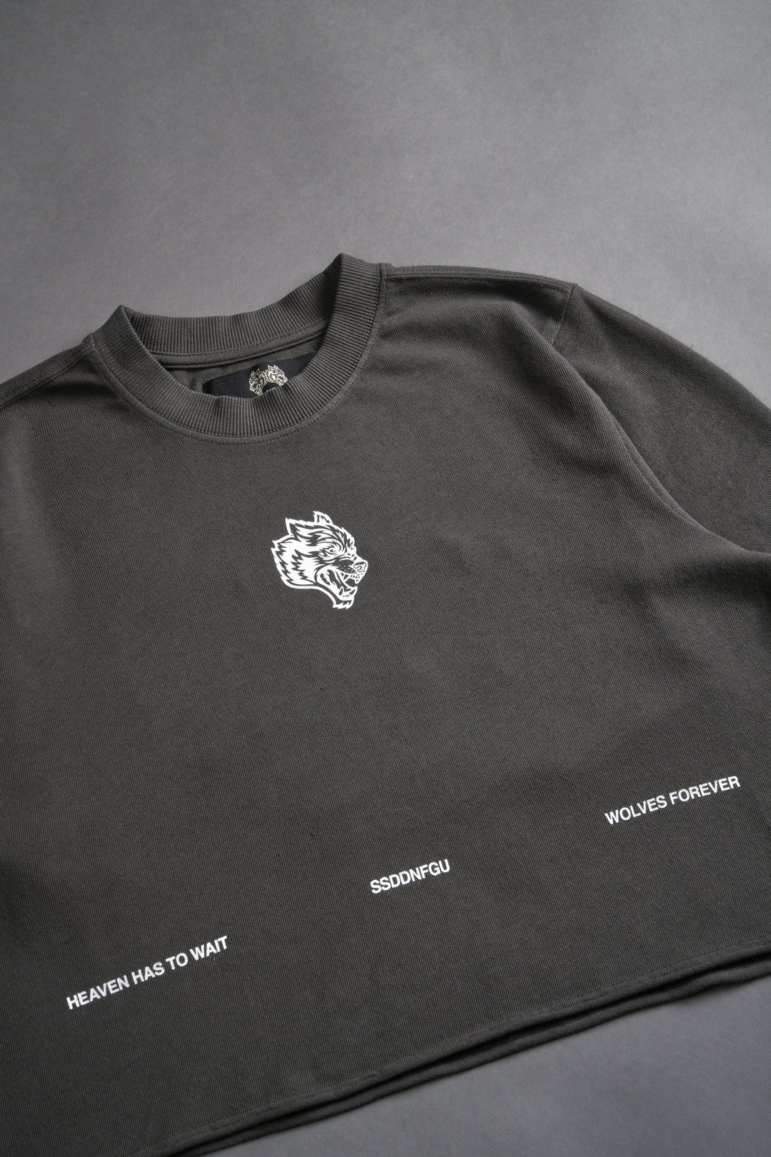 Death Moth Forever "Premium" (Cropped) Tee in Wolf Gray
