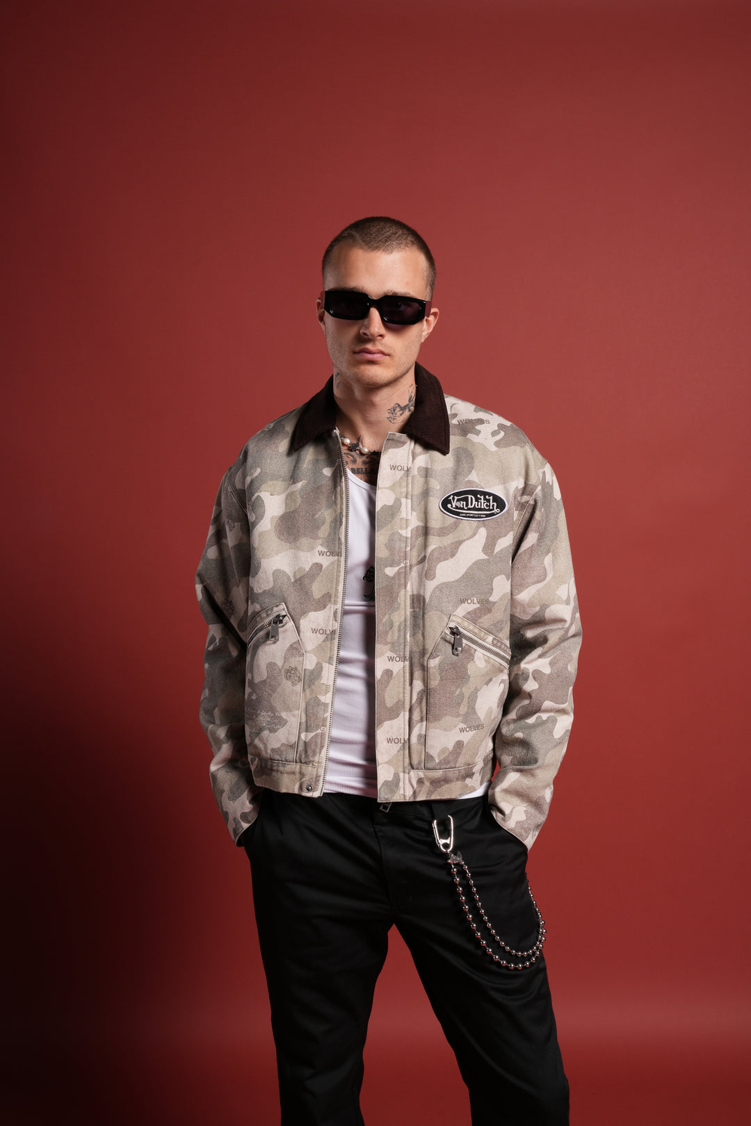 VD Chopper Earl Jacket in DSVD Green Camo