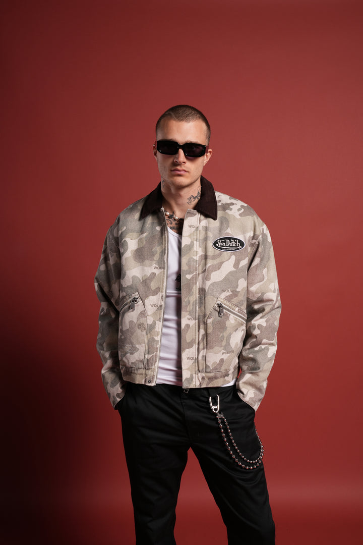 VD Chopper Earl Jacket in DSVD Green Camo