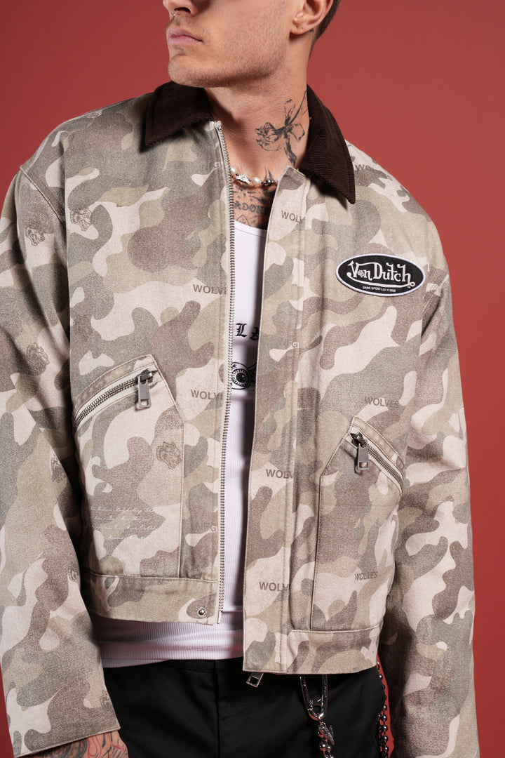 VD Chopper Earl Jacket in DSVD Green Camo