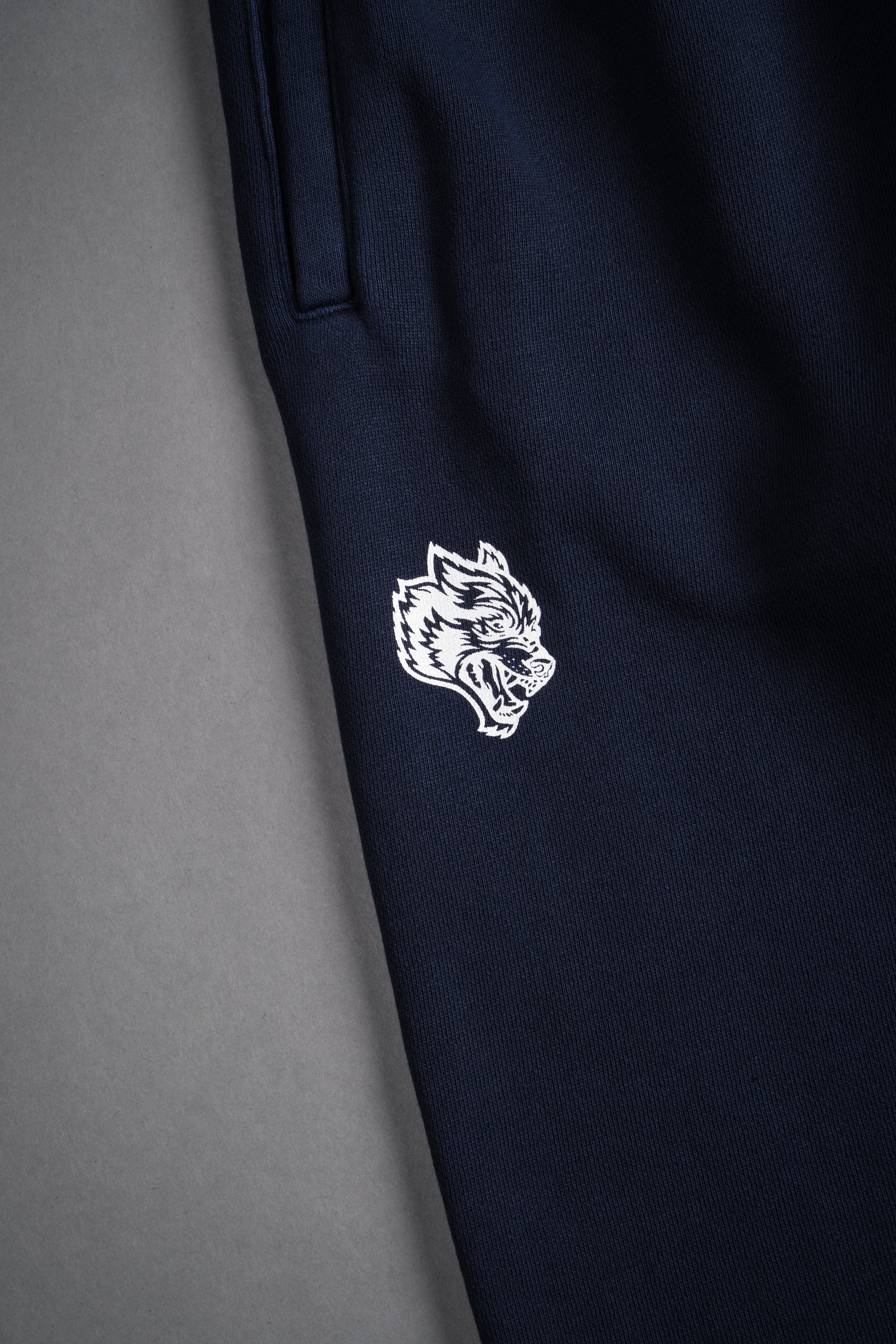 Loyal Wolf She Post Lounge Sweats in Navy/Maroon