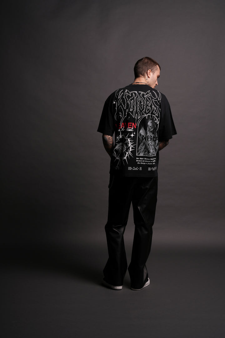 Overcome Mortality "Premium" Oversized Tee in Black