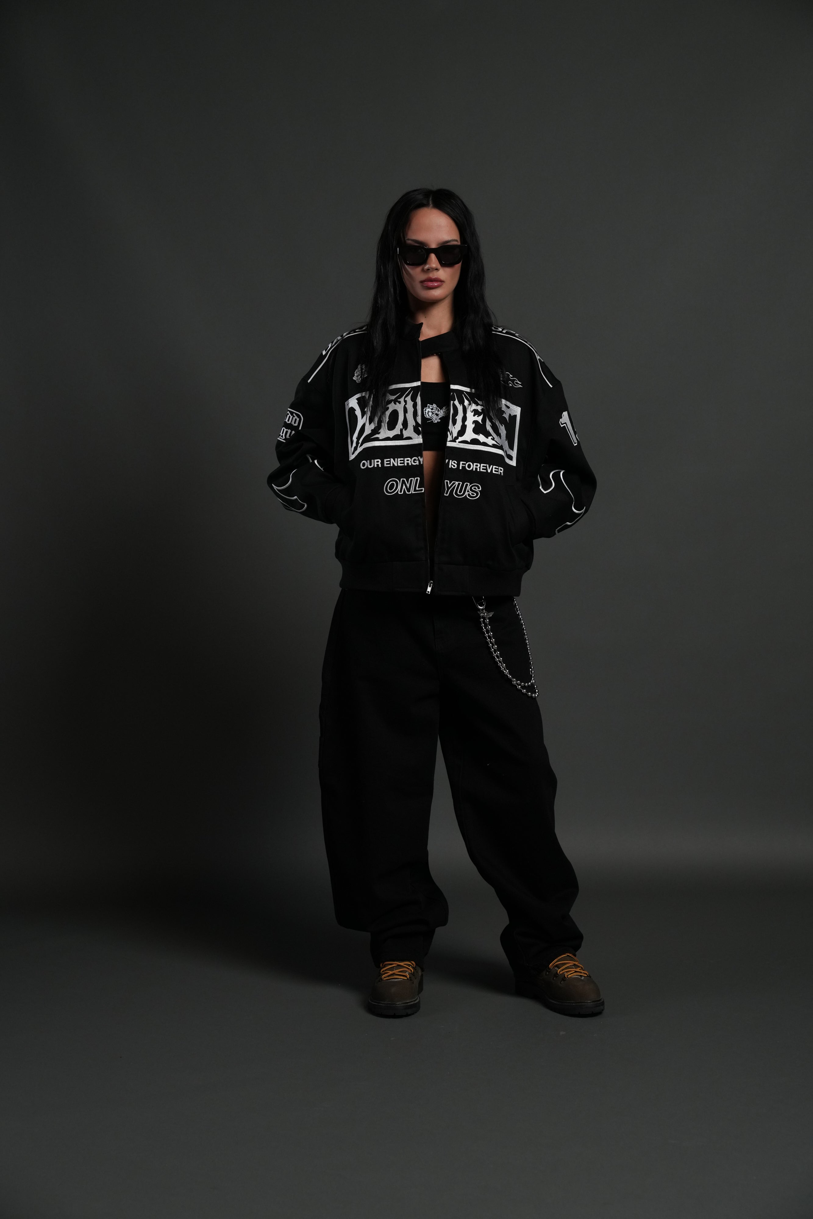 Ride The Fire V2 Gordon Racing Jacket in Black