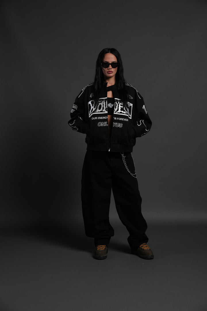 Ride The Fire V2 Gordon Racing Jacket in Black