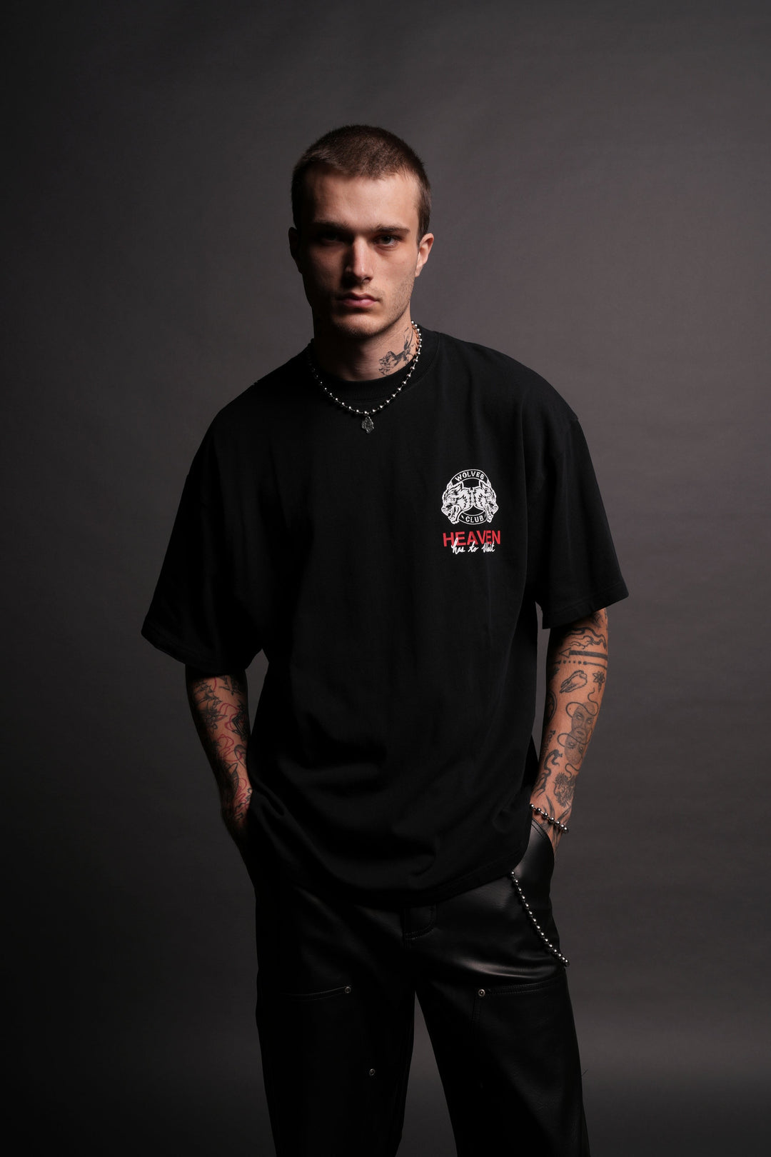 Overcome Mortality "Premium" Oversized Tee in Black