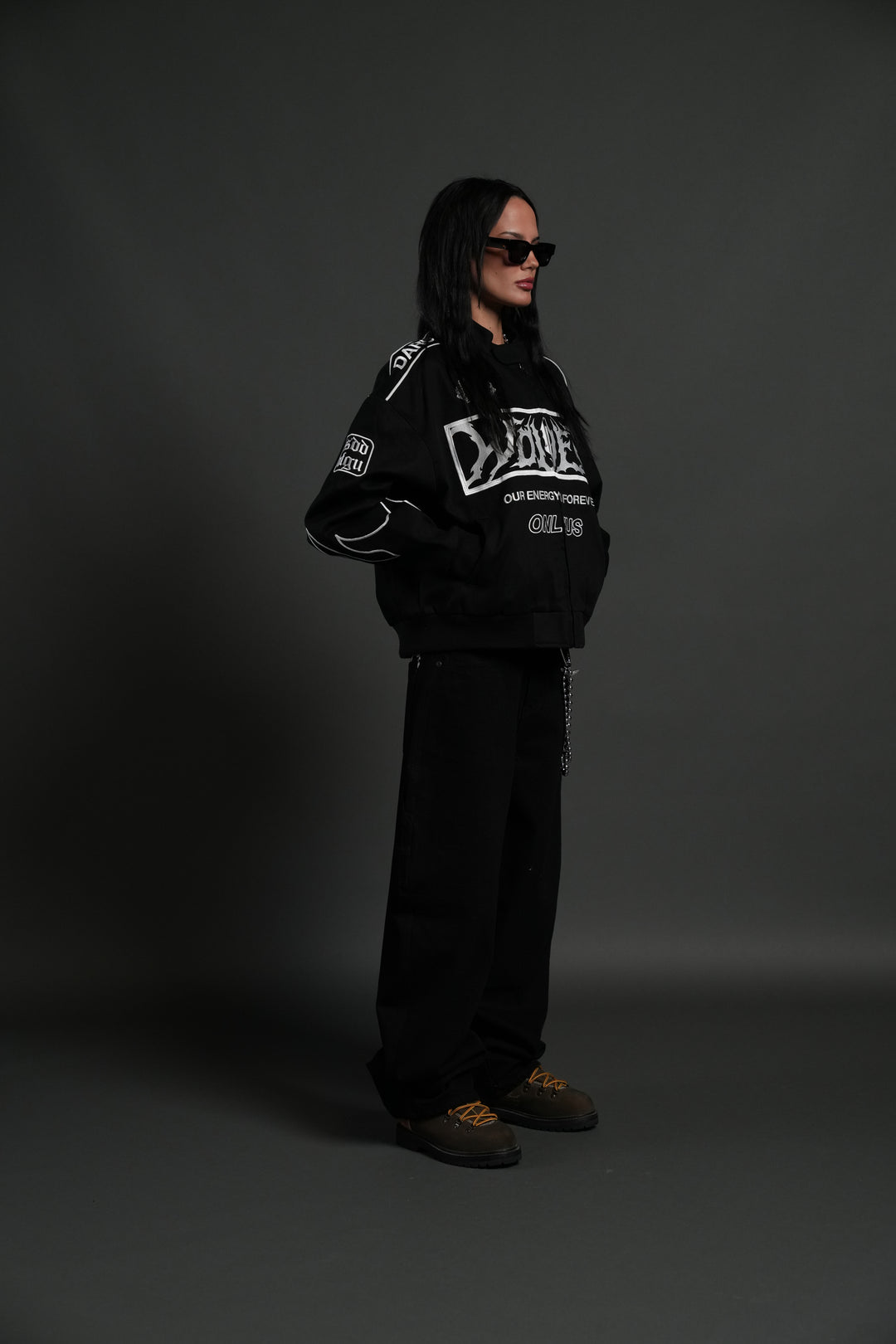 Ride The Fire V2 Gordon Racing Jacket in Black