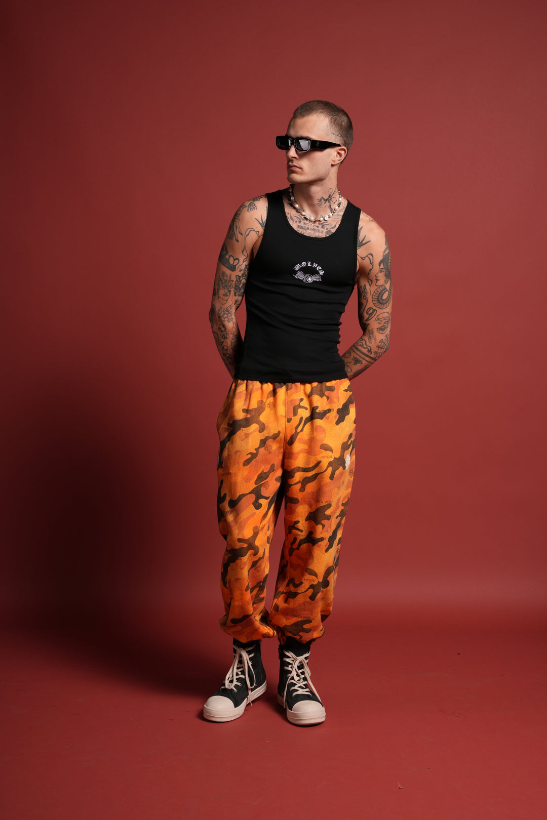 VD Chopper Ribbed Tank V2 in Black