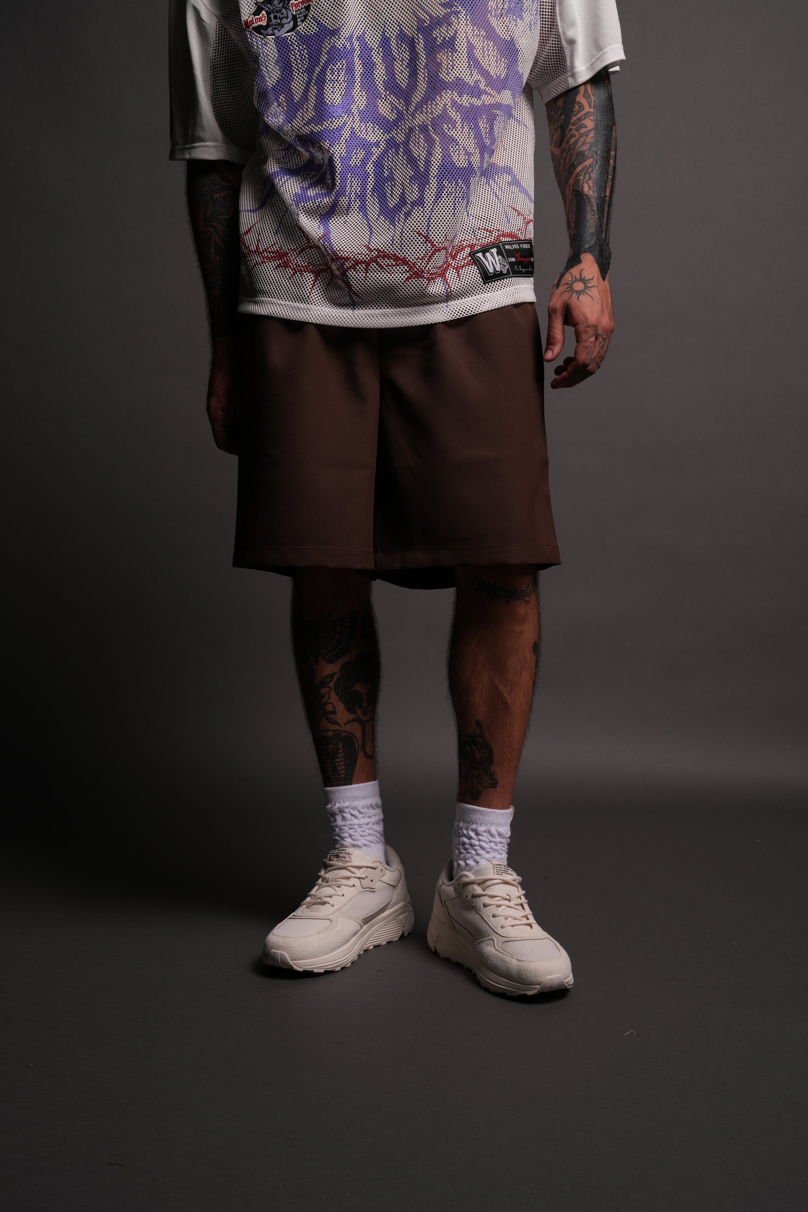 Wolf Chopper Armando Shorts in Brown