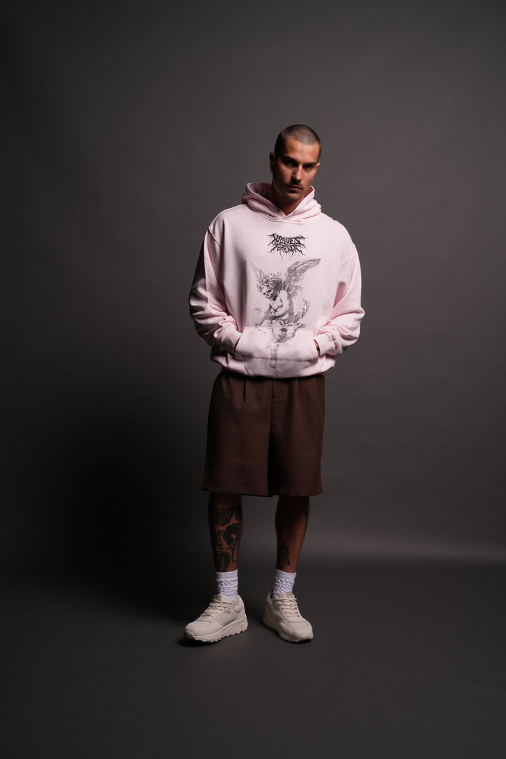 Life From Death "Pierce" Hoodie in Blush Pink
