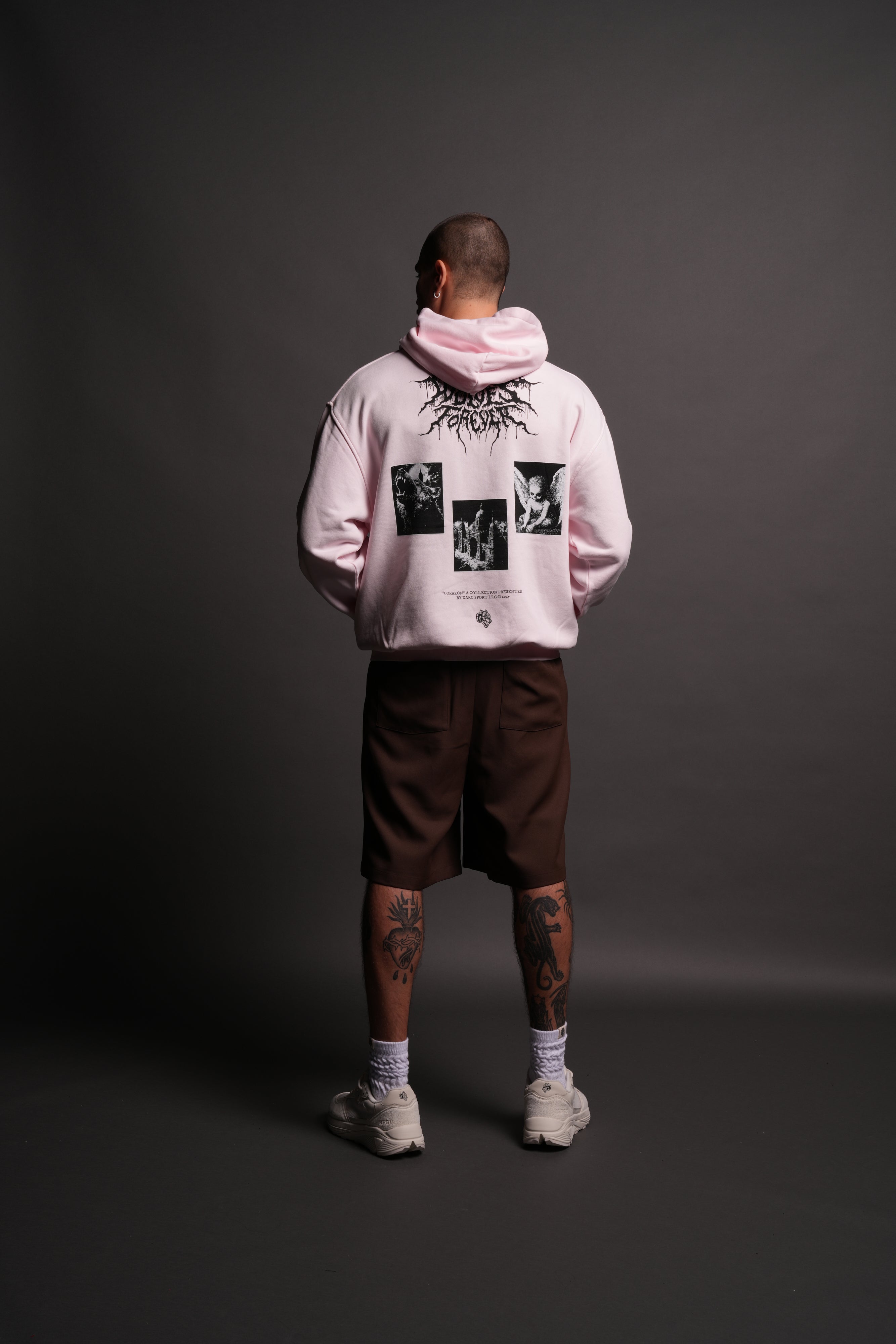Life From Death "Pierce" Hoodie in Blush Pink