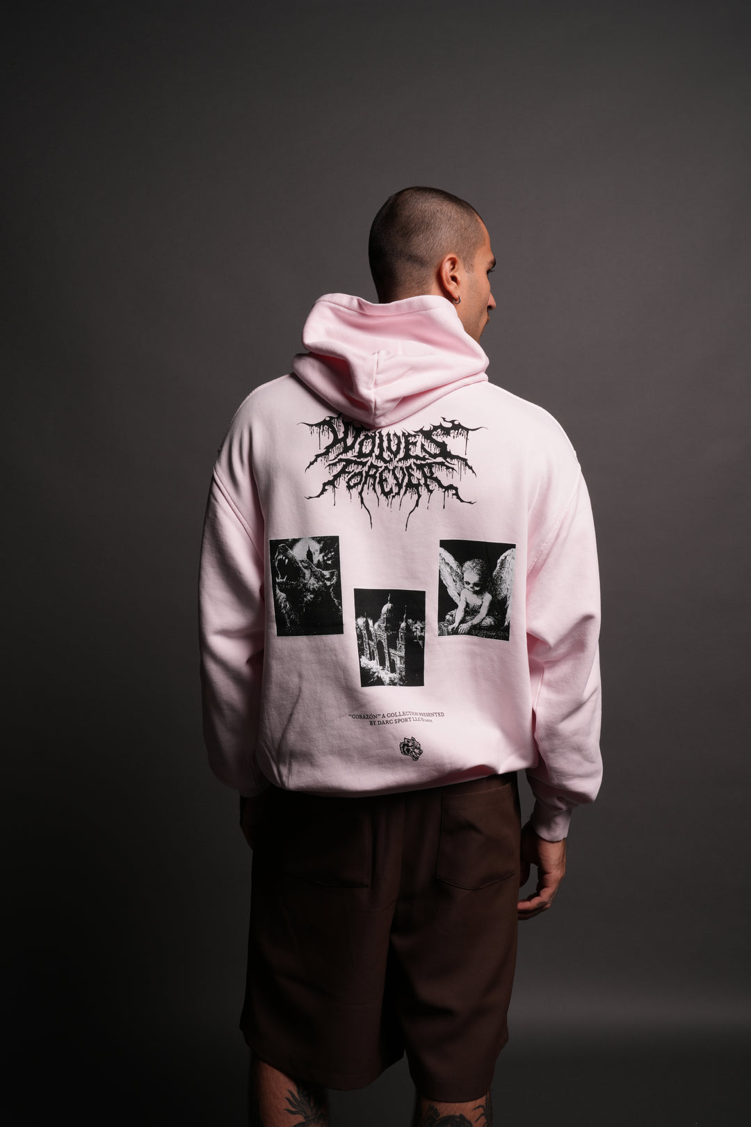 Life From Death "Pierce" Hoodie in Blush Pink