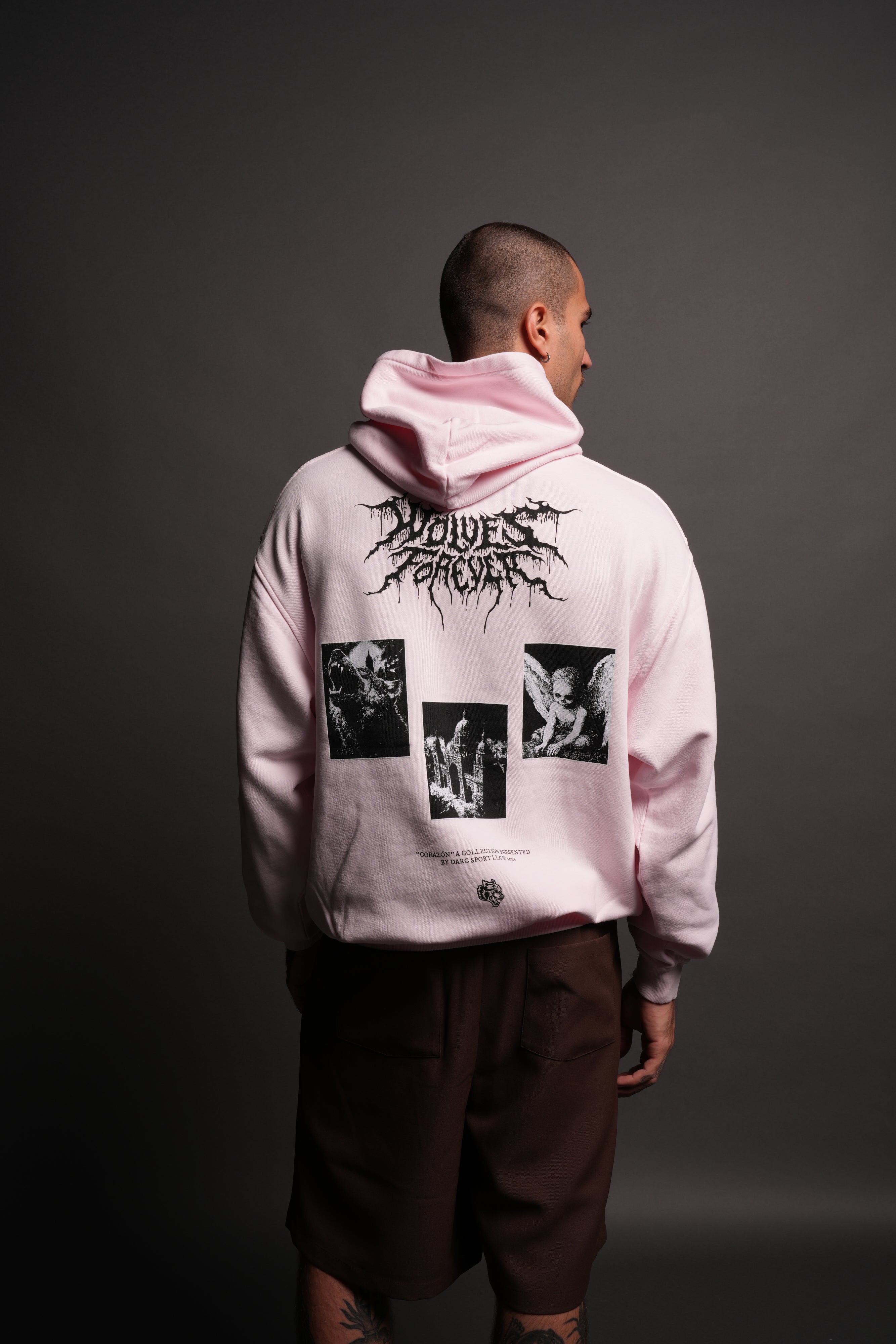 Life From Death "Pierce" Hoodie in Blush Pink
