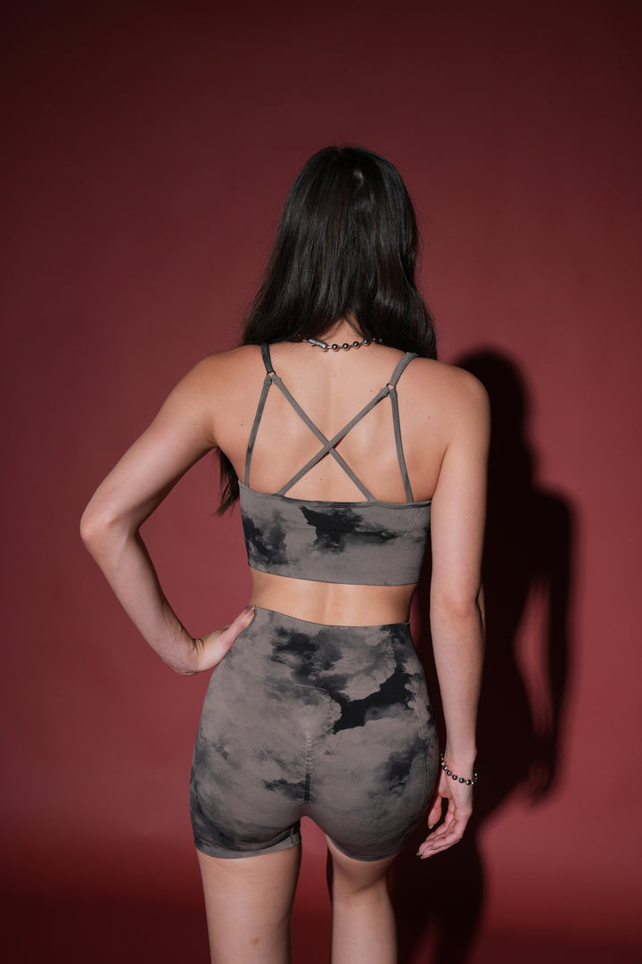 Single "Everson Seamless" Huxley Bra in Taupe Ghost Clouds