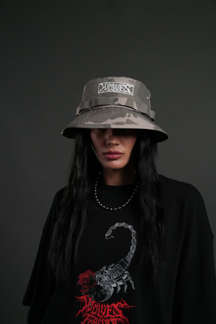 Ride the Fire Boonie Bucket Hat in Lush Vintage Woodland Camo