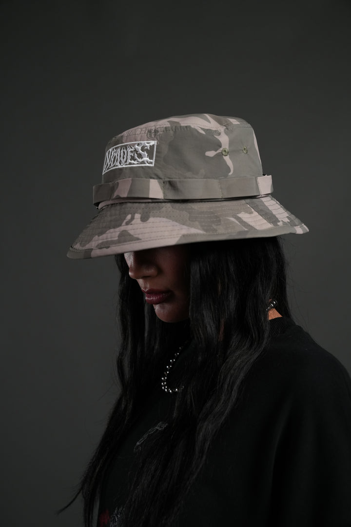 Ride the Fire Boonie Bucket Hat in Lush Vintage Woodland Camo