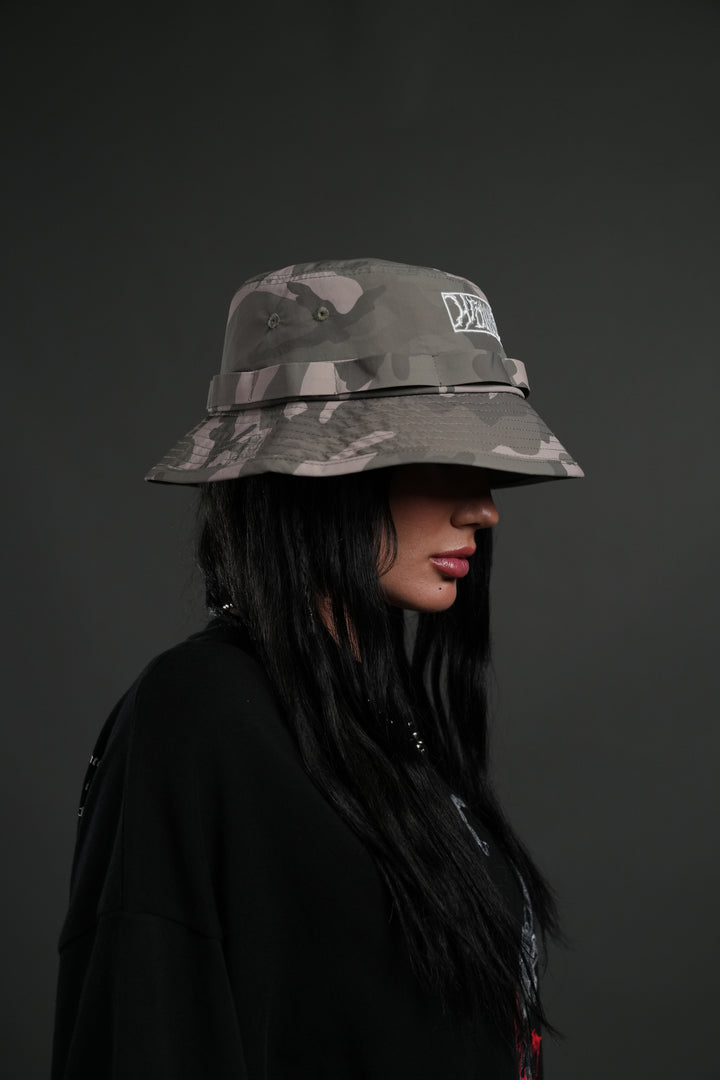 Ride the Fire Boonie Bucket Hat in Lush Vintage Woodland Camo