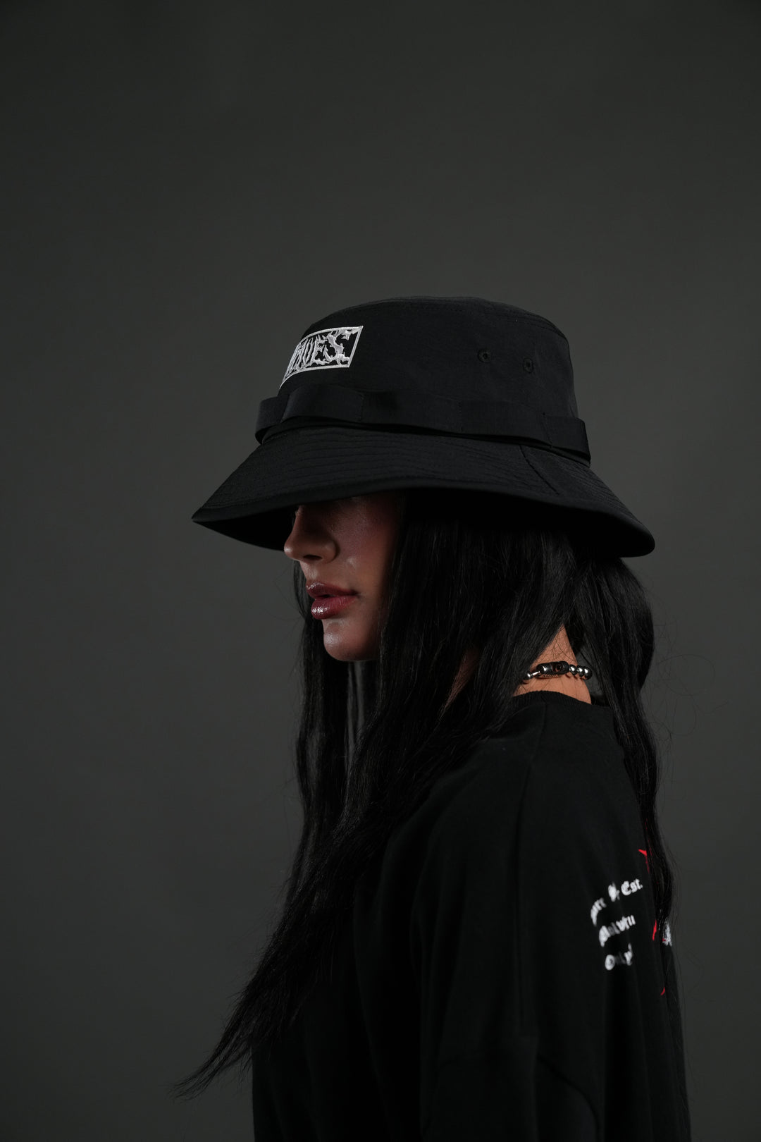 Ride the Fire Boonie Bucket Hat in Black