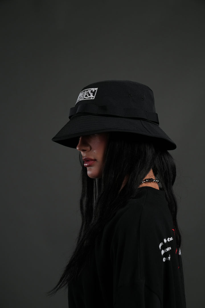 Ride the Fire Boonie Bucket Hat in Black