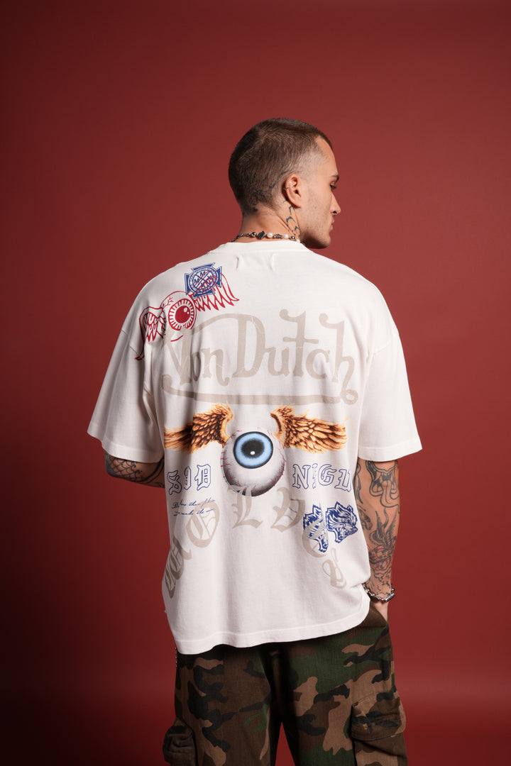 DSVD NFGU Premium Oversized Tee in Cream