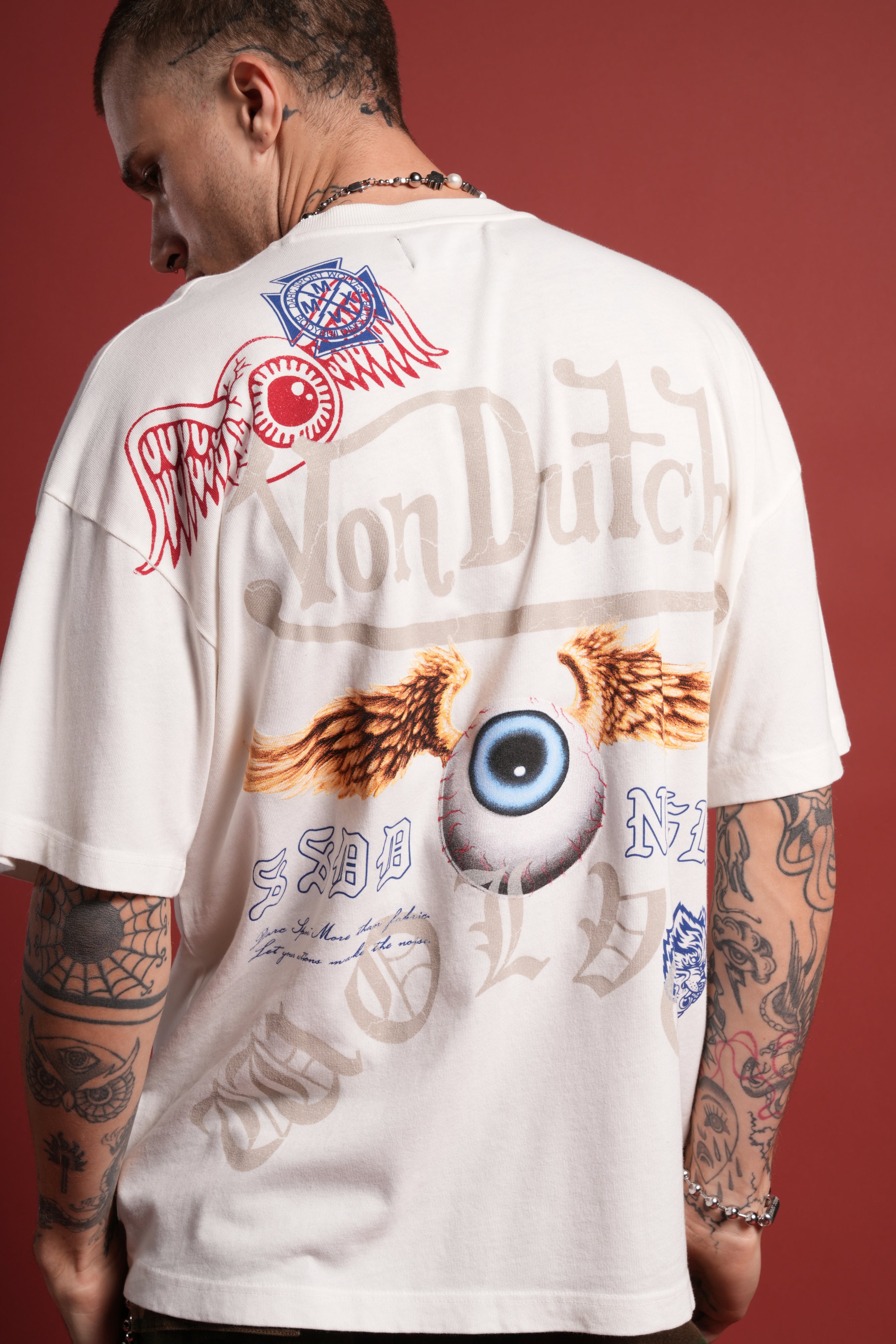 DSVD NFGU Premium Oversized Tee in Cream