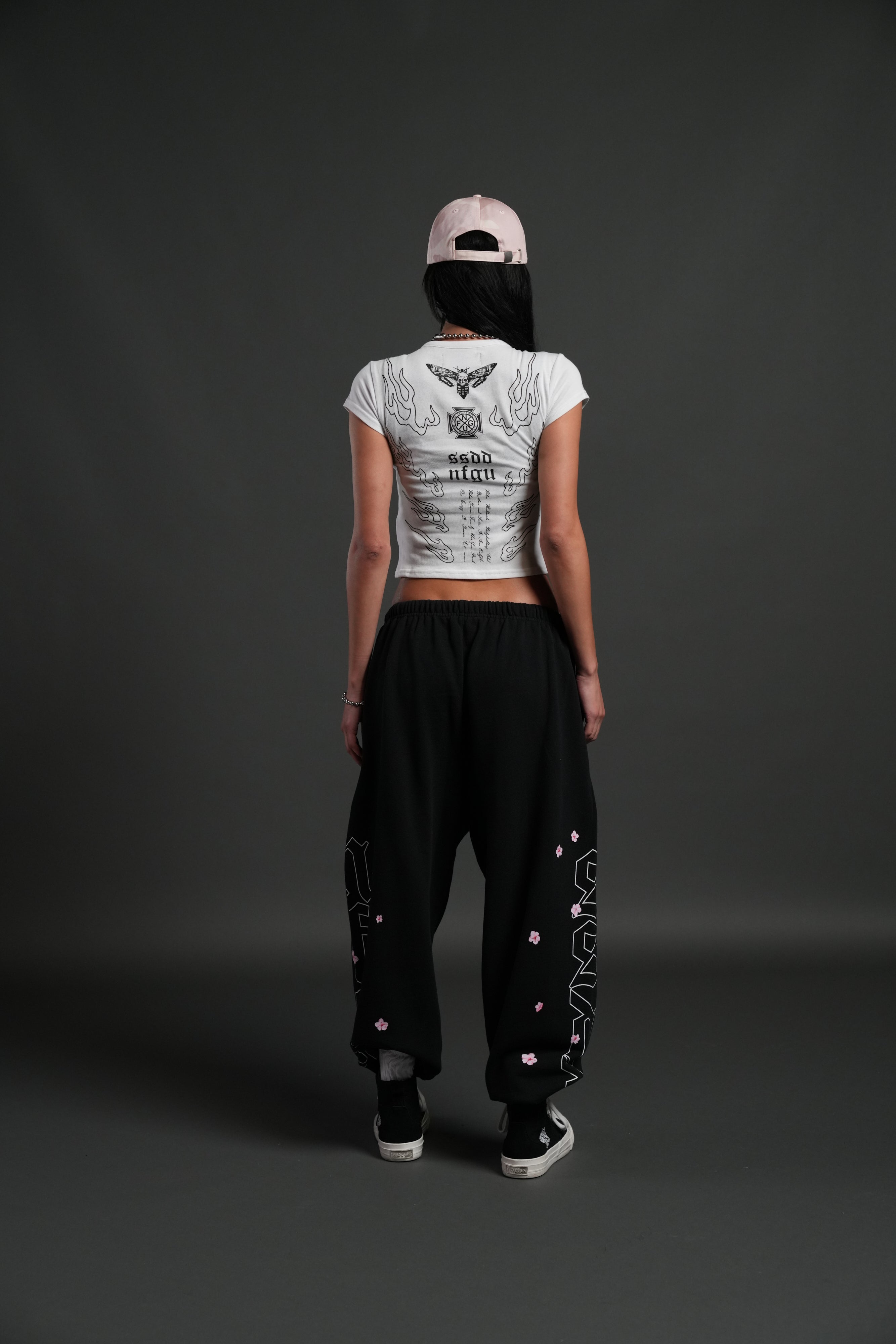 Moth Flames V2 "Baby" Tee in White