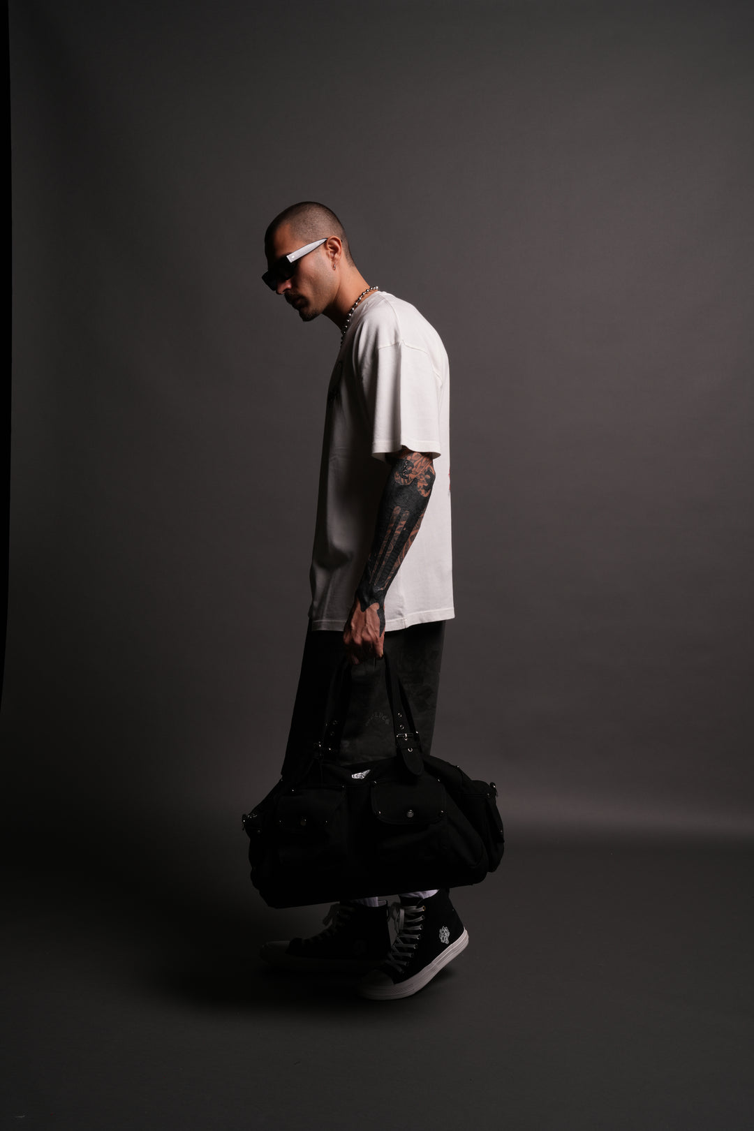 Our Mantra Duffle Shoulder Bag in Black