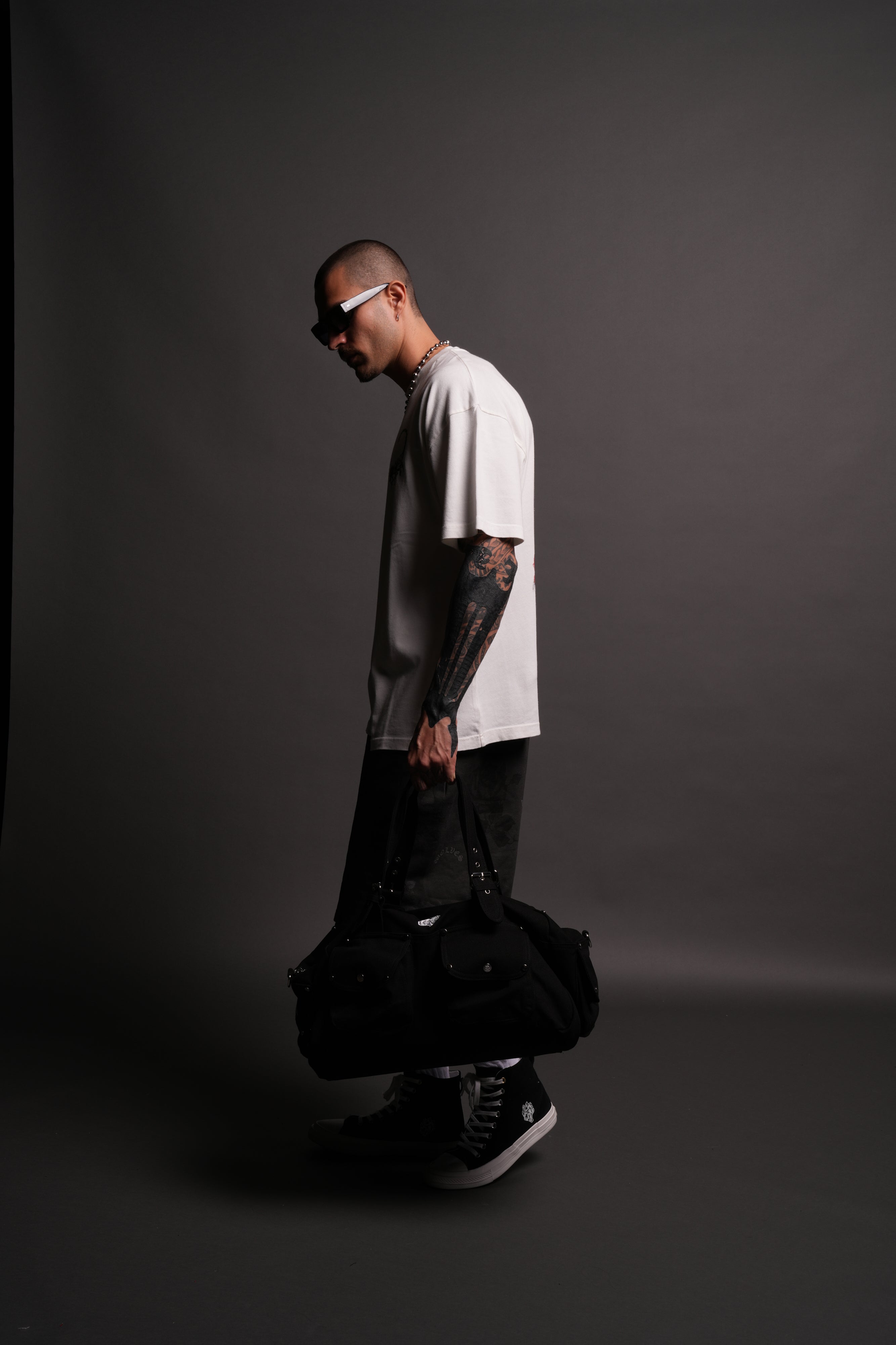 Our Mantra Duffle Shoulder Bag in Black