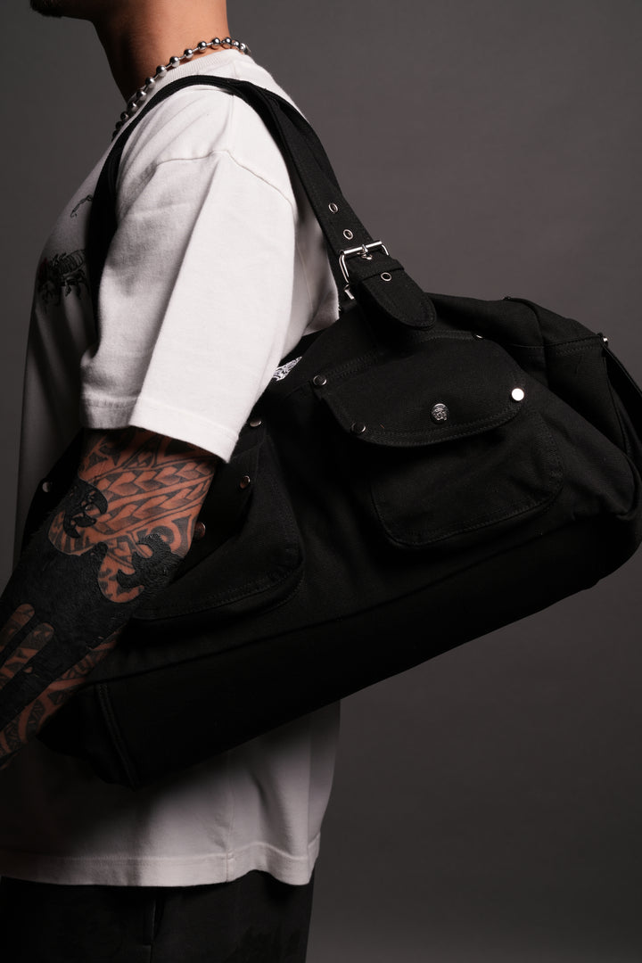 Our Mantra Duffle Shoulder Bag in Black