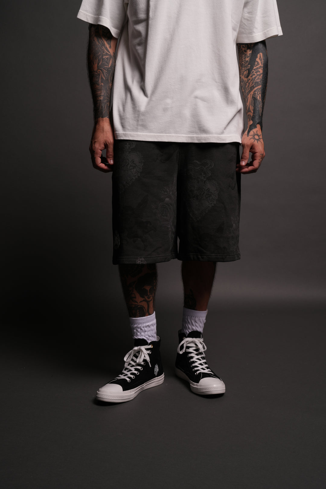 Wolves Club Oversized Osiris Sweat Shorts in Lobo