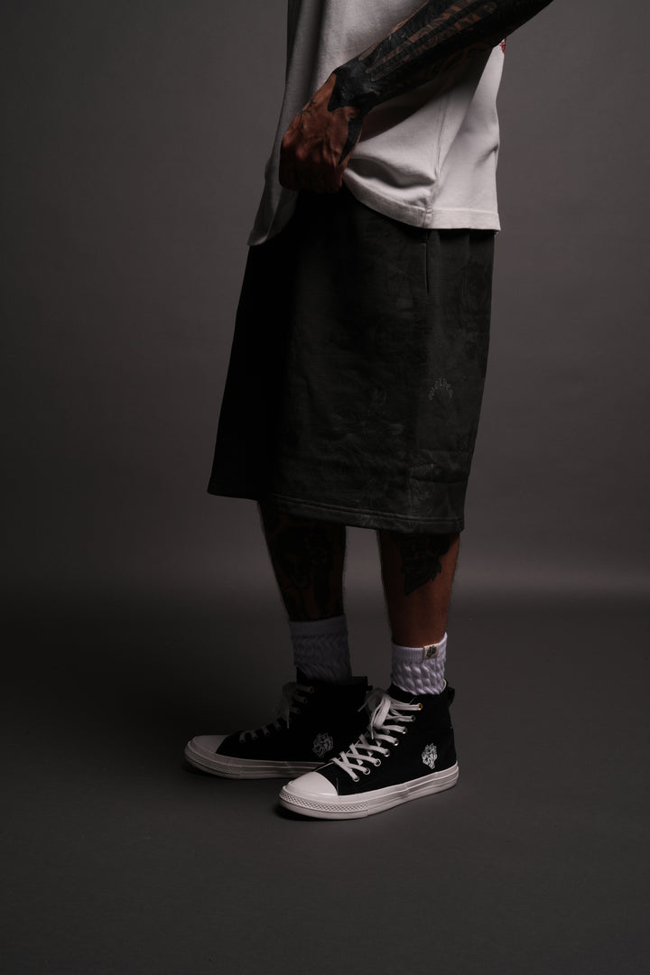 Wolves Club Oversized Osiris Sweat Shorts in Lobo