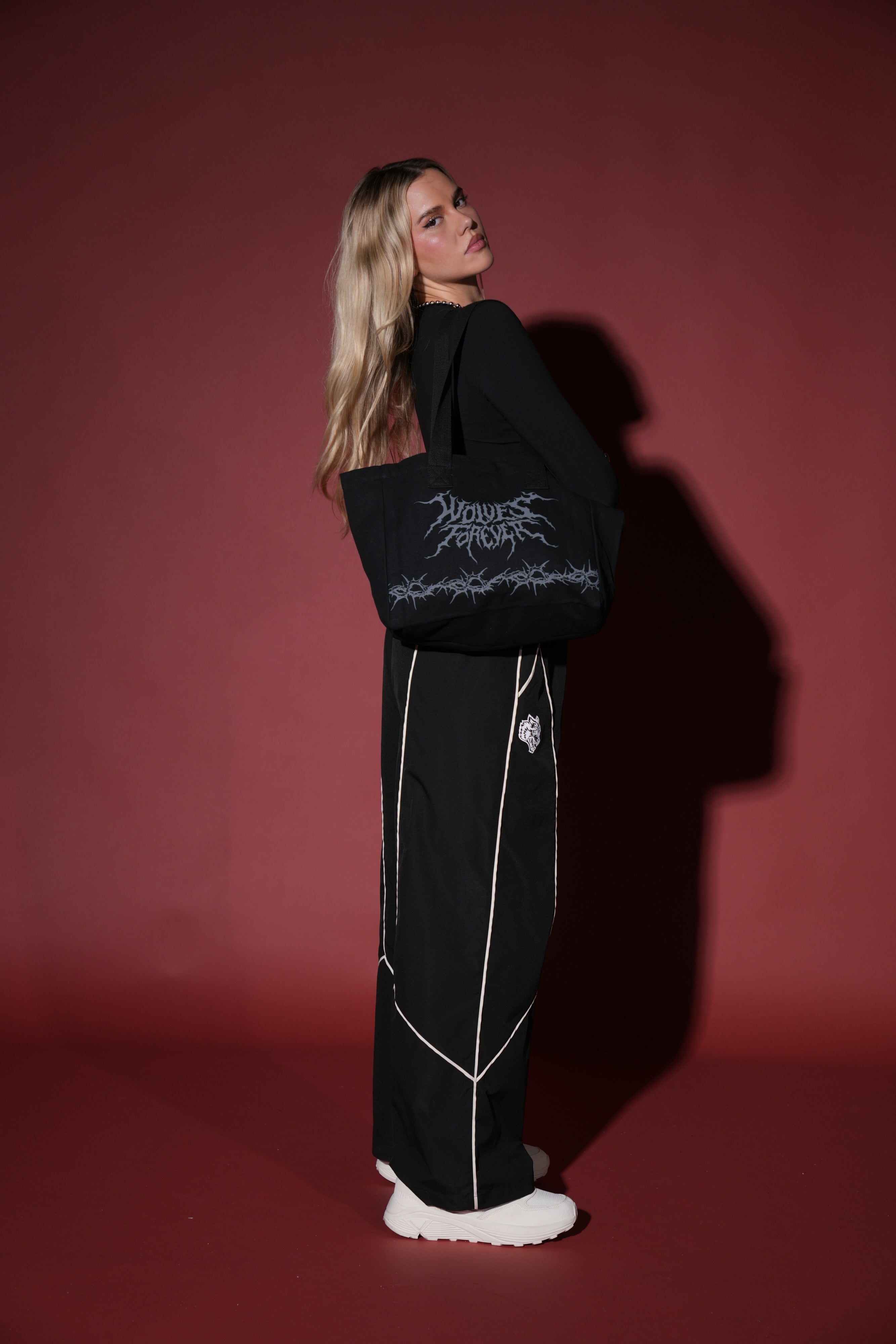 Surrounded by Thorns Mini Tote Bag in Black