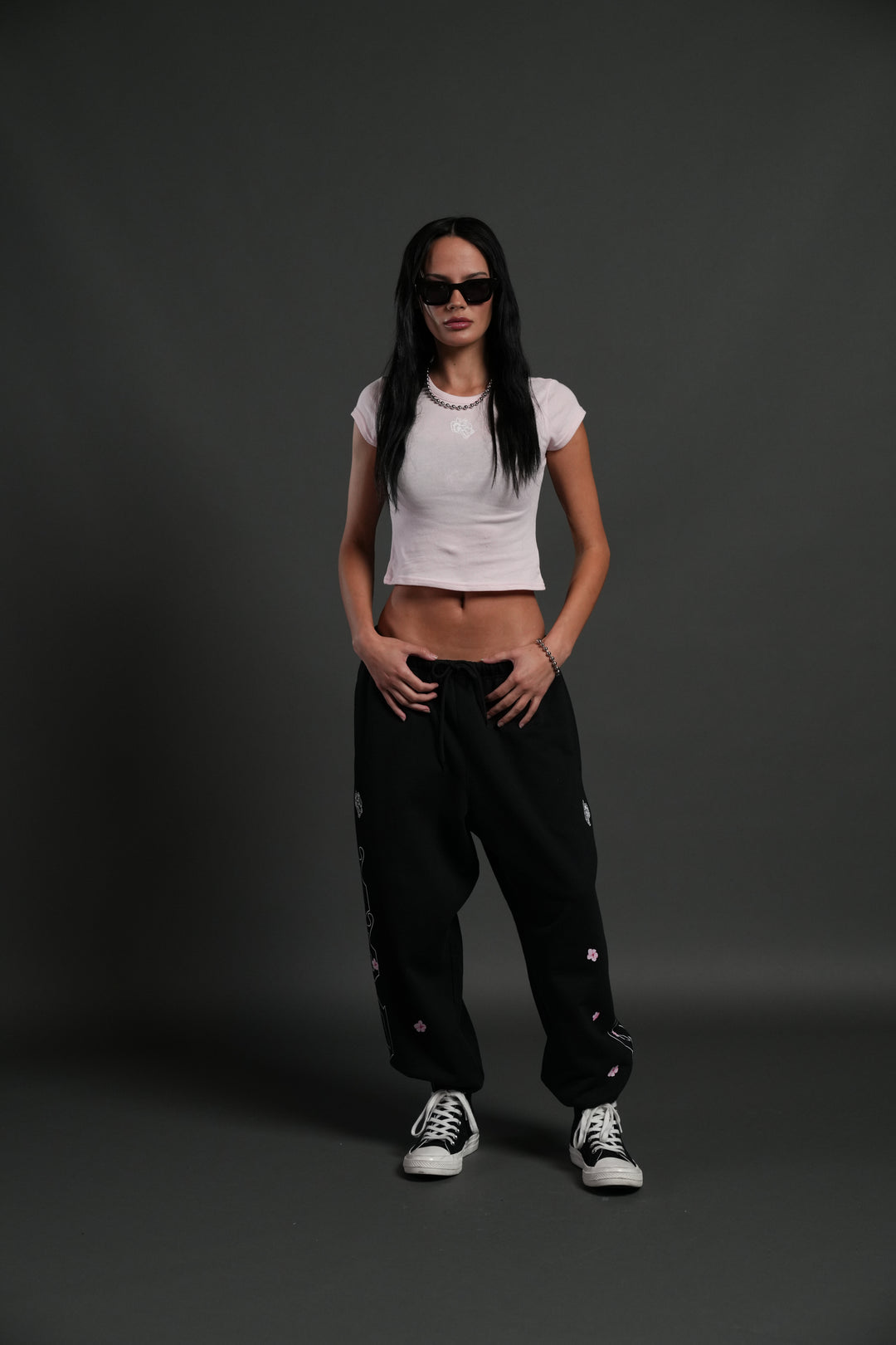 Moth Flames V2 "Baby" Tee in Blush Pink