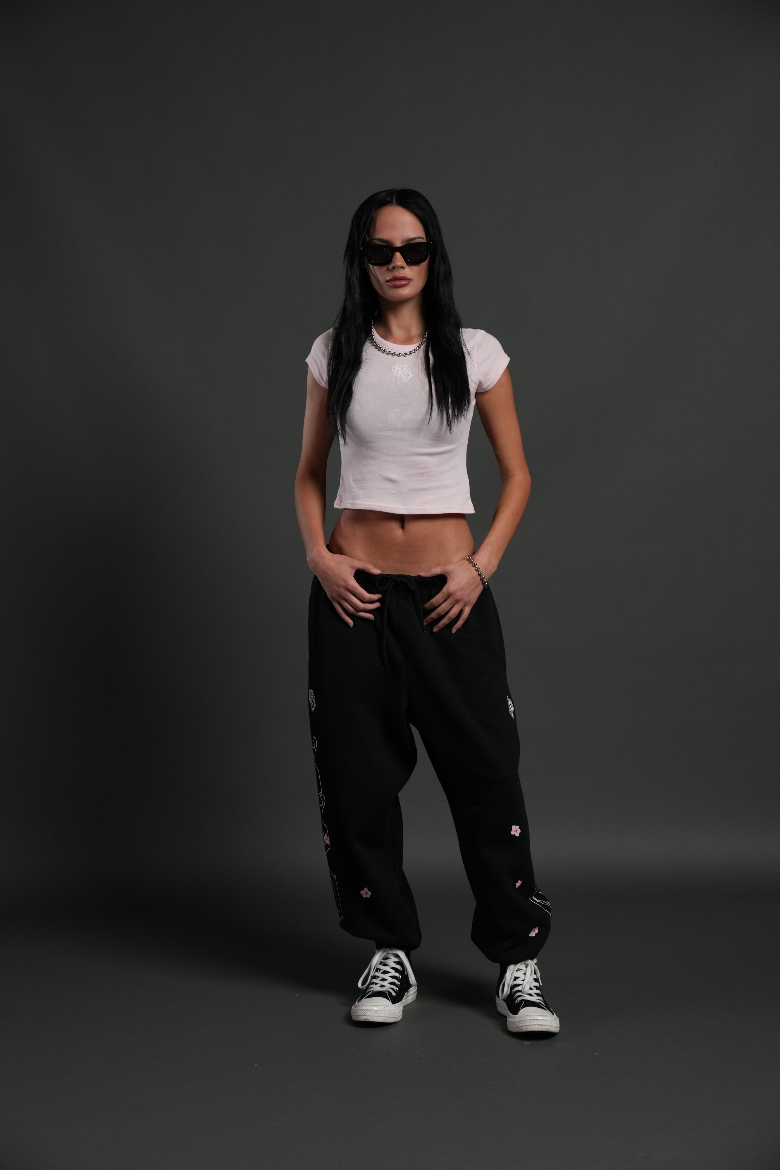 Moth Flames V2 "Baby" Tee in Blush Pink